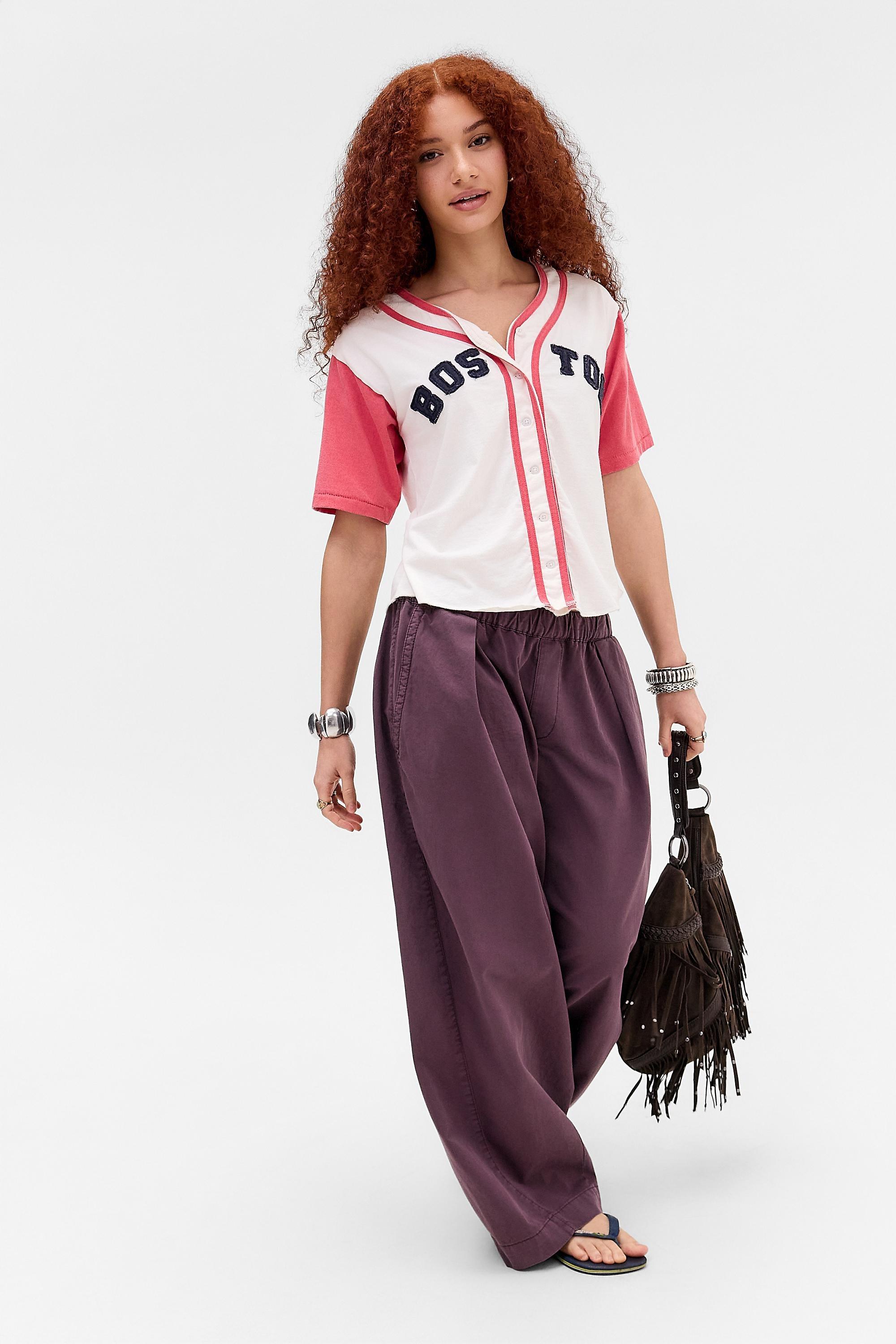 Purple Bdg Bobbi Baggy Cocoon Trousers, A301_0259, medium