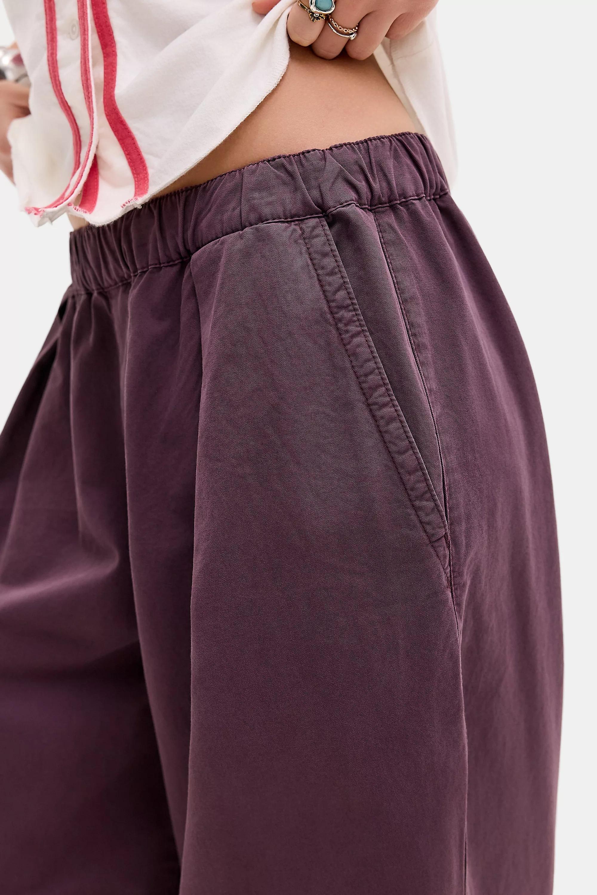 Purple Bdg Bobbi Baggy Cocoon Trousers, A301_0259, large image number 2