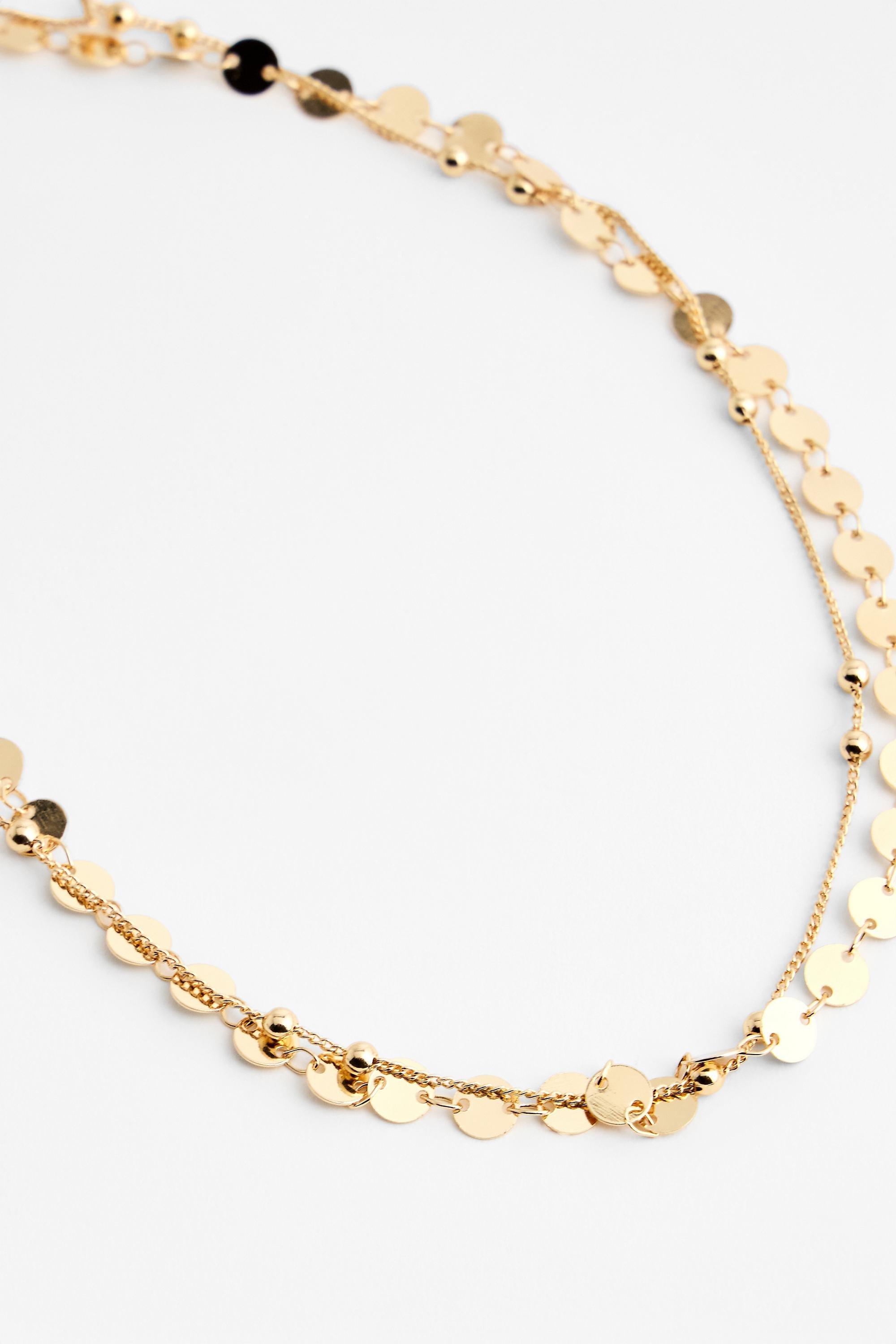 Gold Silence + Noise Double Chain Body Chain, GOLD, large image number 2