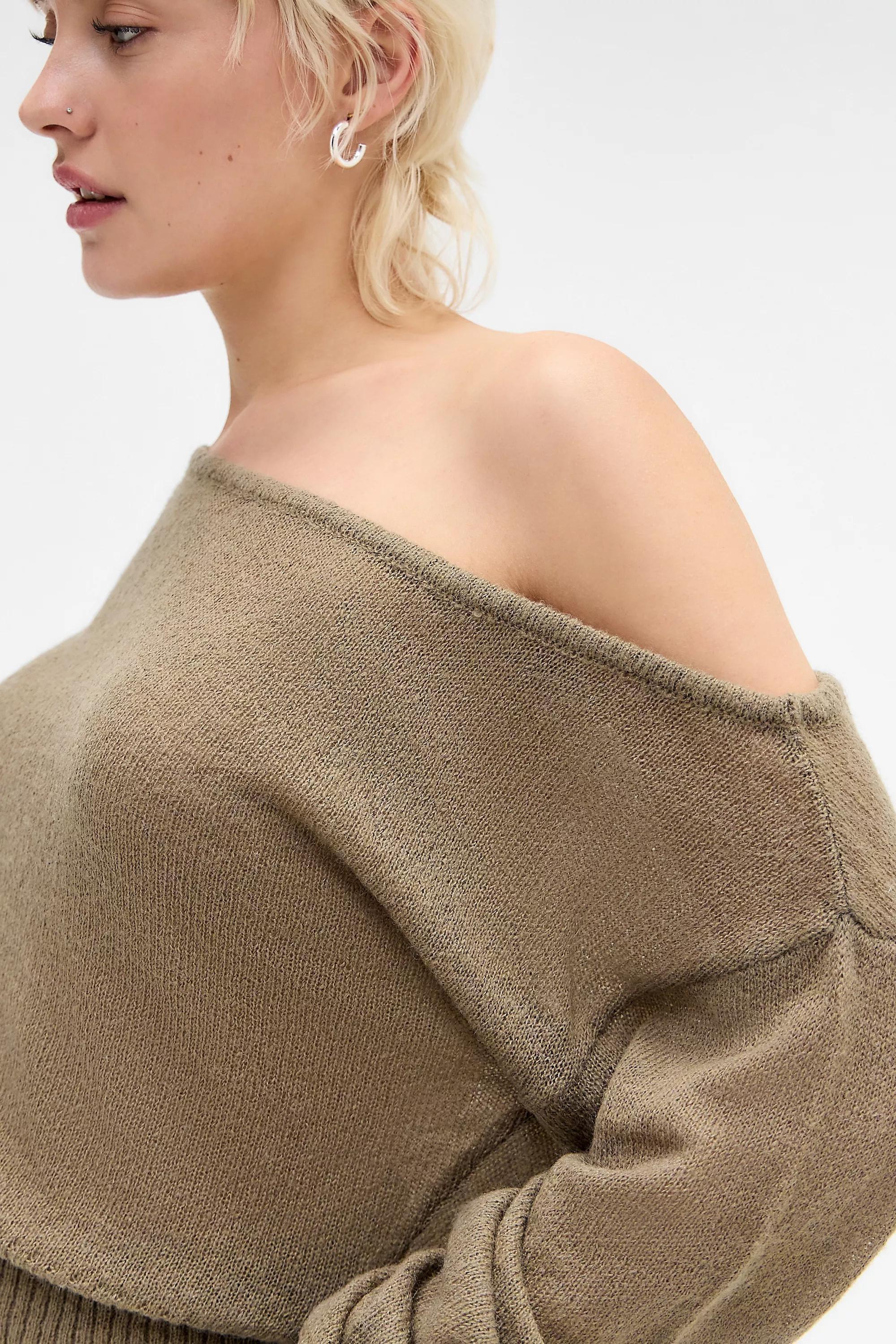 Khaki Motel Khaki Suena Knit Jumper, KHAKI, large image number 1