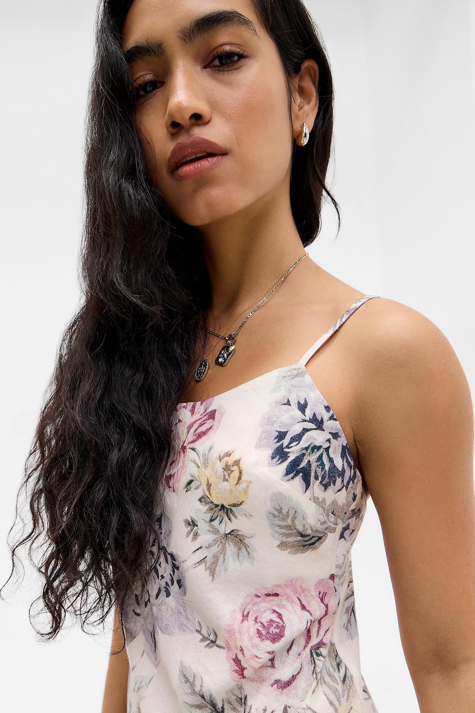 Multicolour Uo Bailey Floral Bias Slip Dress, ASSORT, large image number 2
