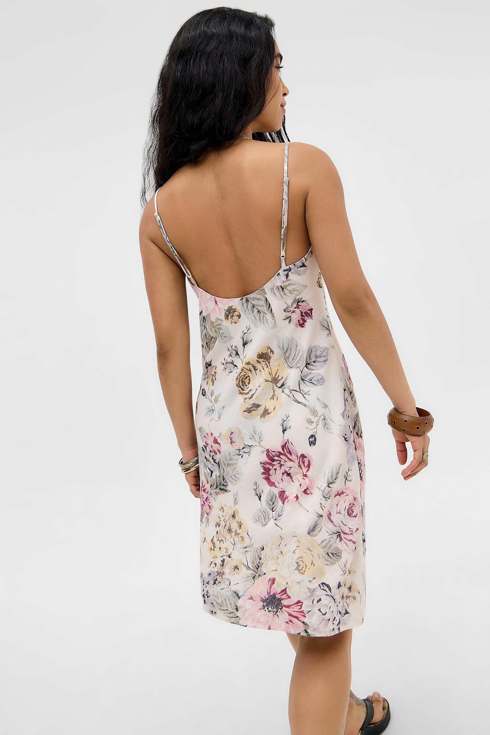 Multicolour Uo Bailey Floral Bias Slip Dress, ASSORT, large image number 3