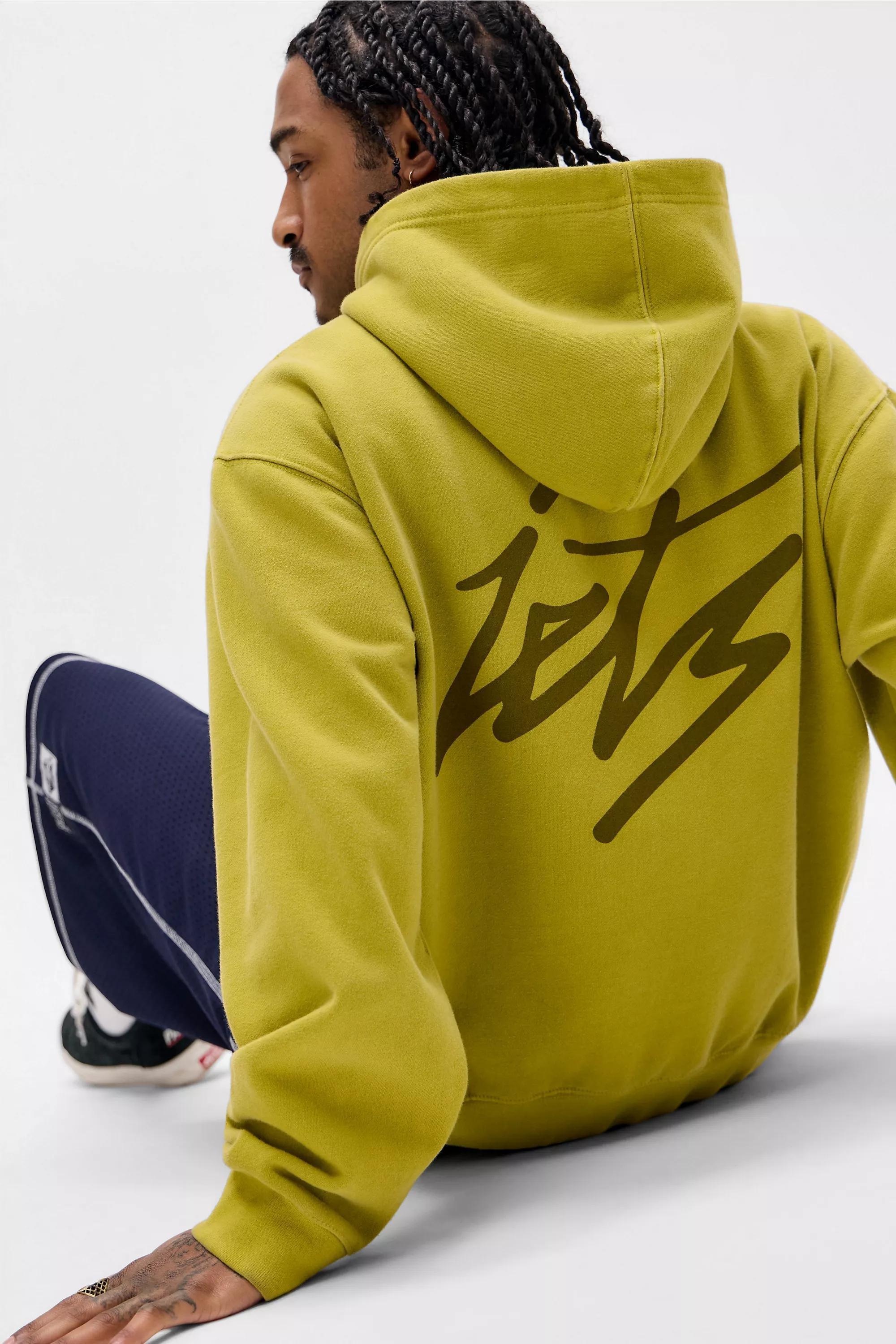 Yellow iets frans... Lime Script Zip-Through Hoodie, LIM, medium