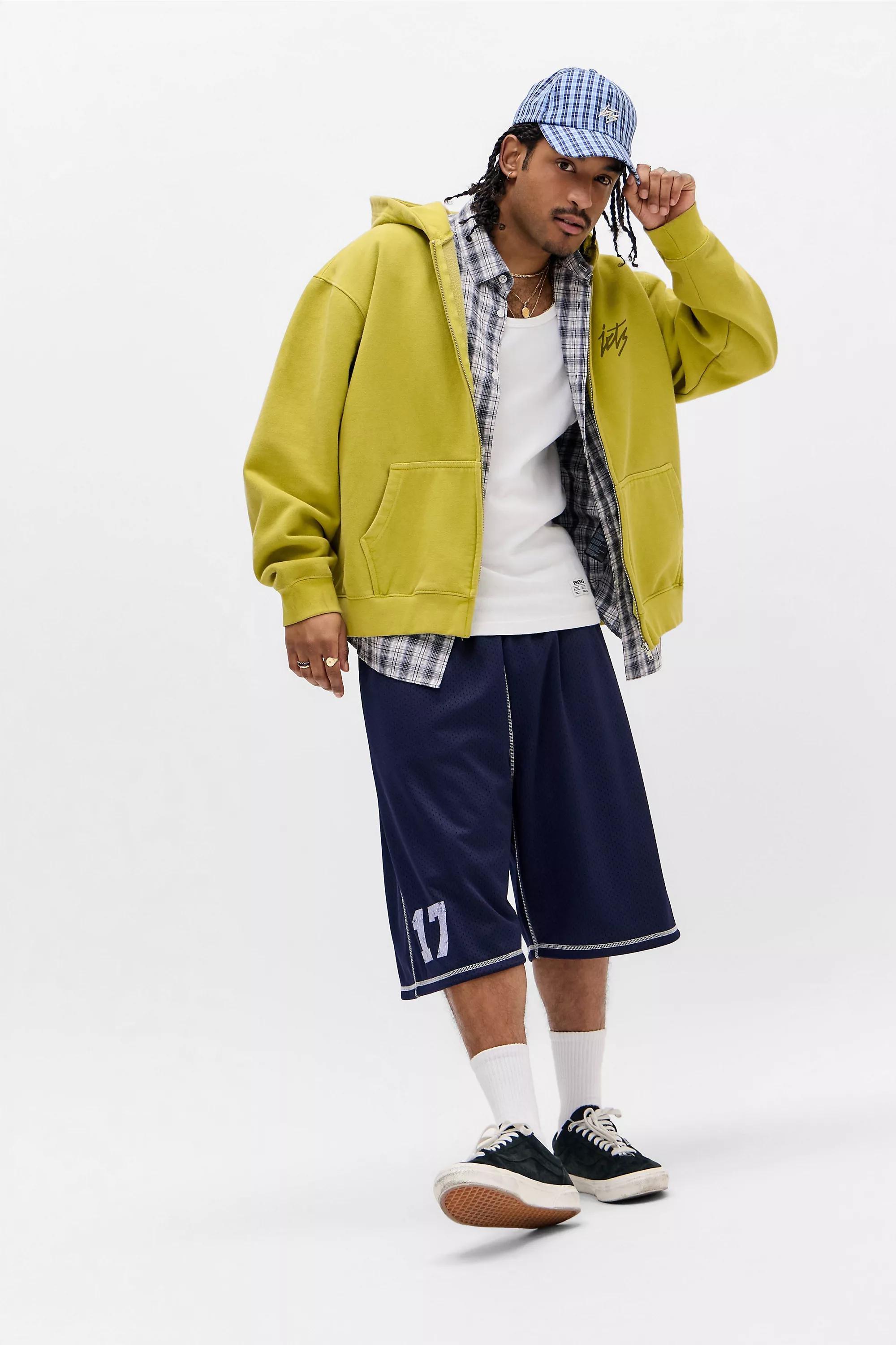Yellow iets frans... Lime Script Zip-Through Hoodie, LIM, medium