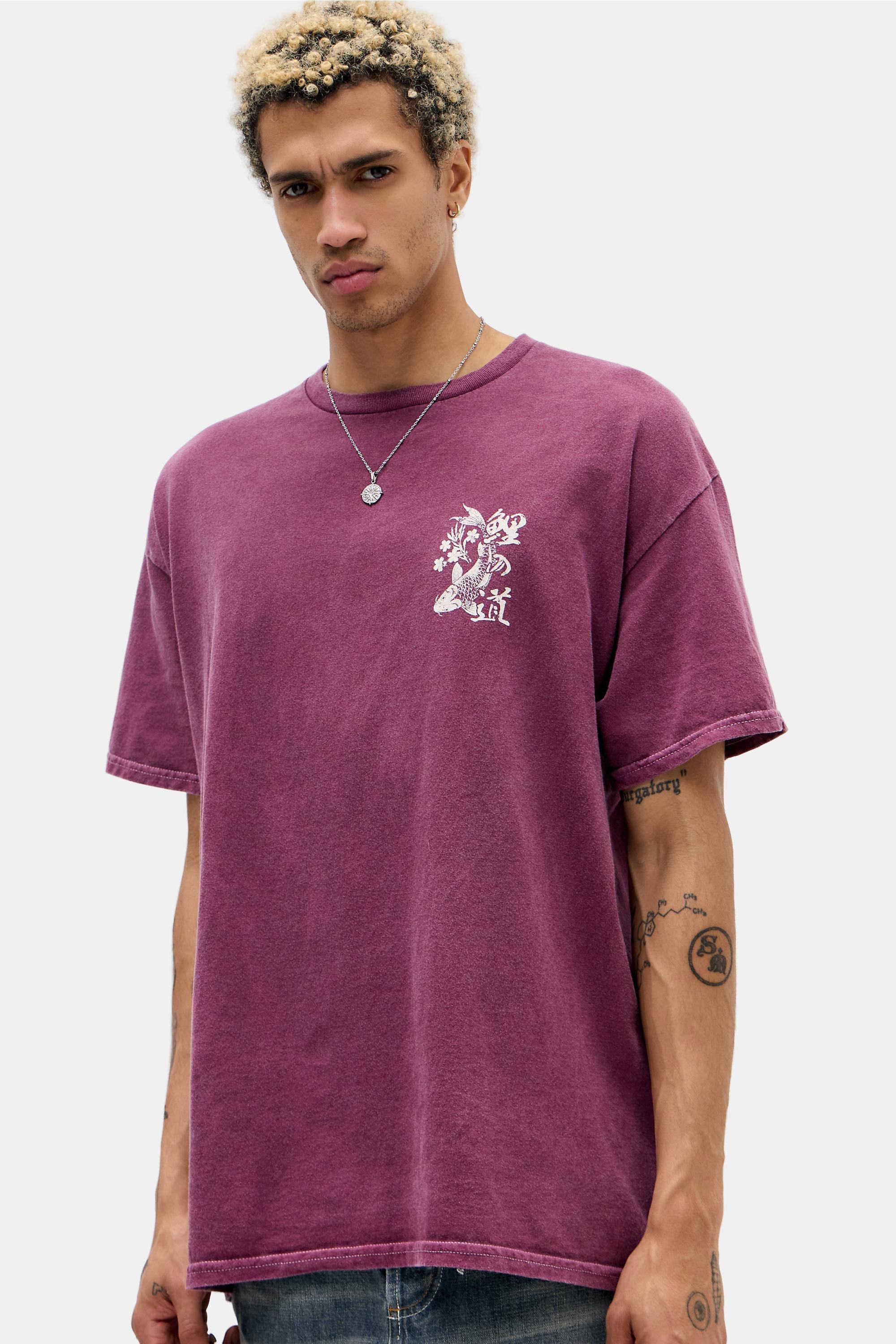 Wine Uo Printed T-Shirt, WINE, large image number 2