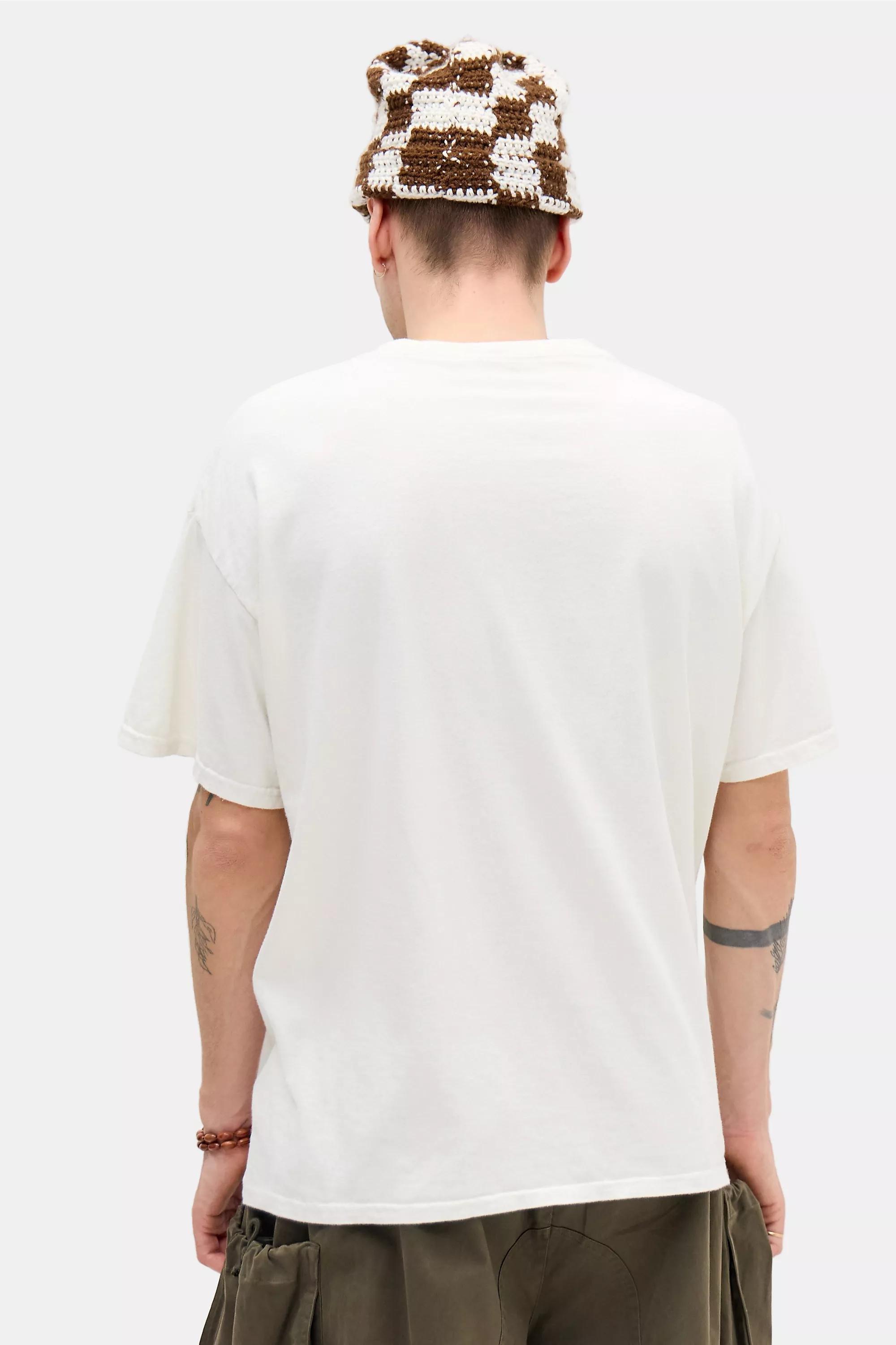 White Uo Ecru Frog Graphic T-Shirt, CREME, large image number 3