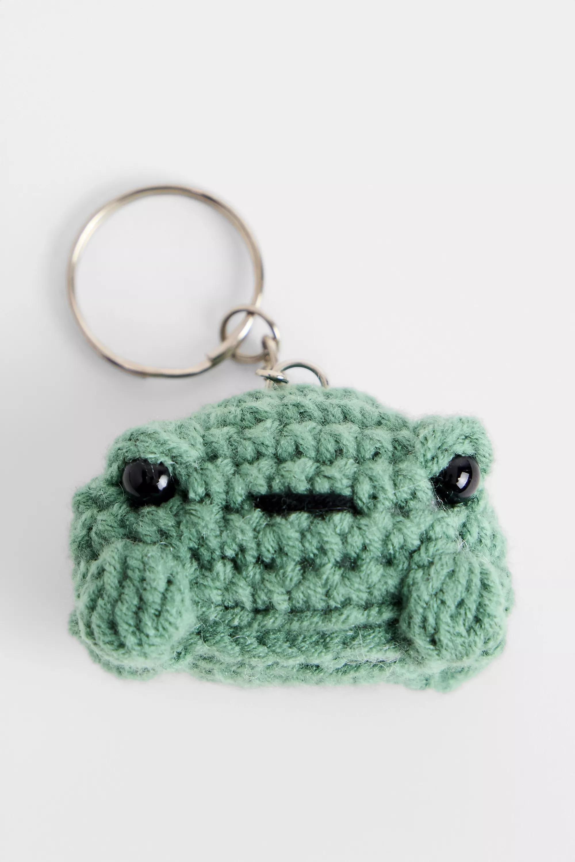 Green Frog Keyring, GRN, medium
