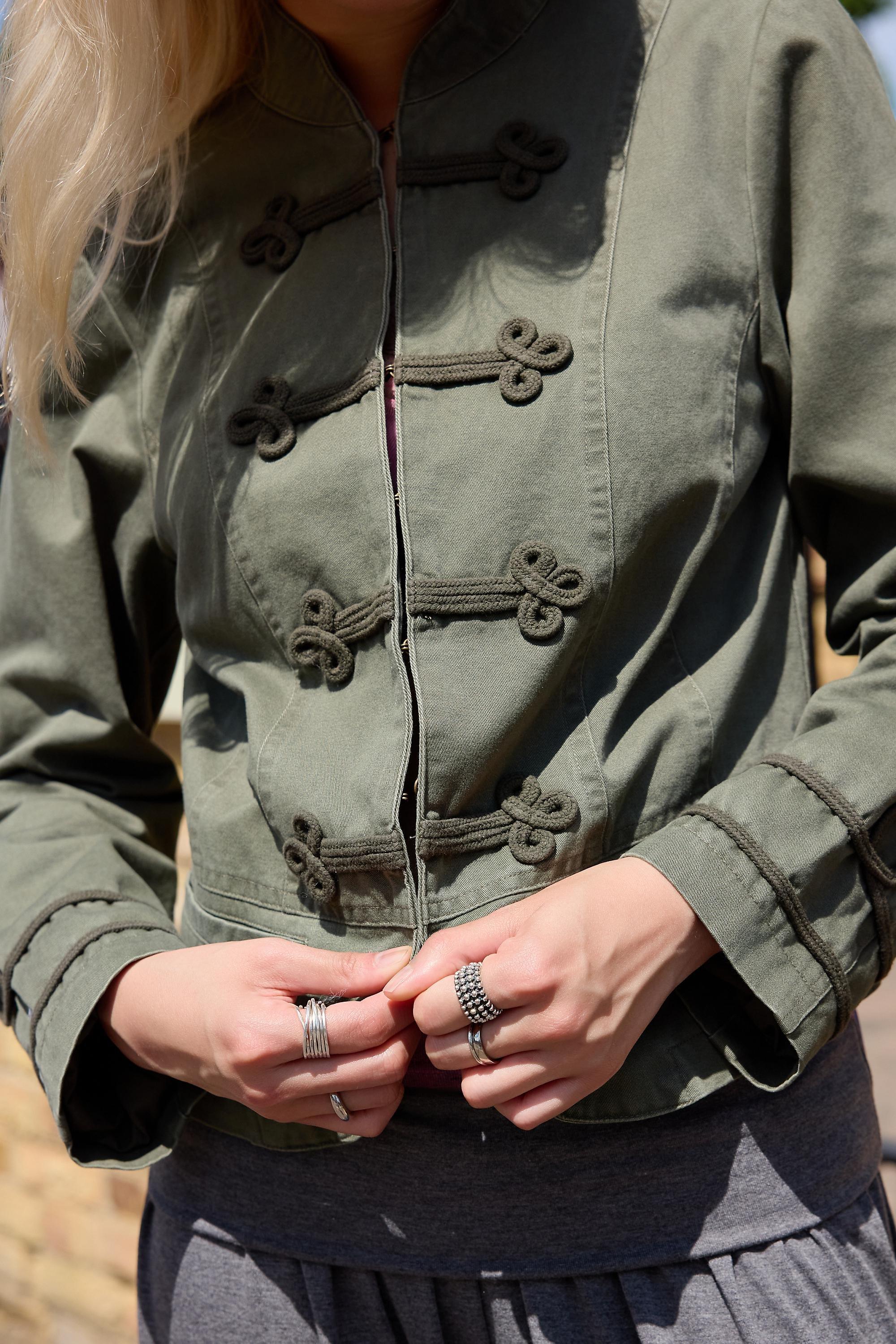 Khaki Kimchi Blue Cassie Military Jacket, A301_0236, medium