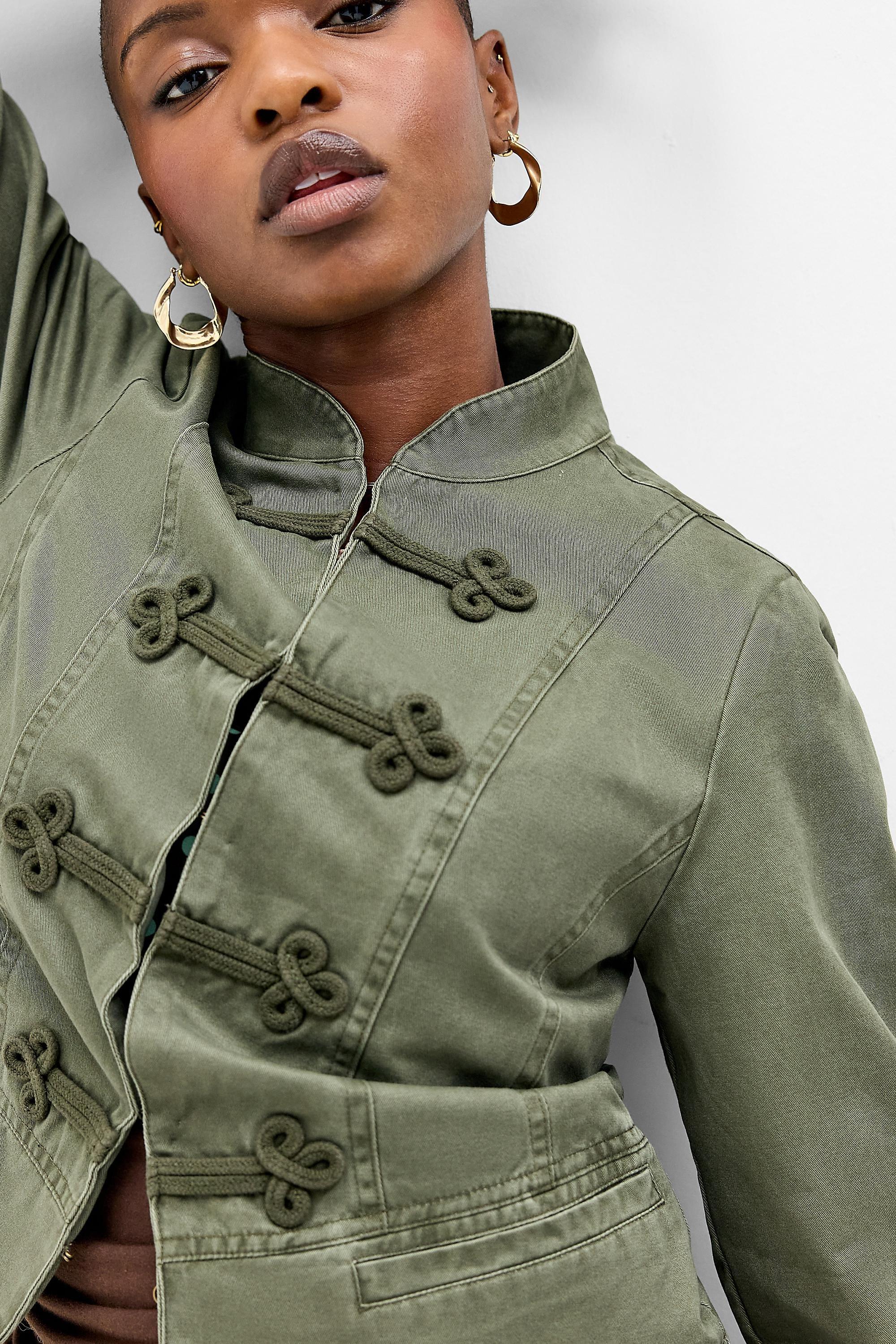 Khaki Kimchi Blue Cassie Military Jacket, A301_0236, large image number 4