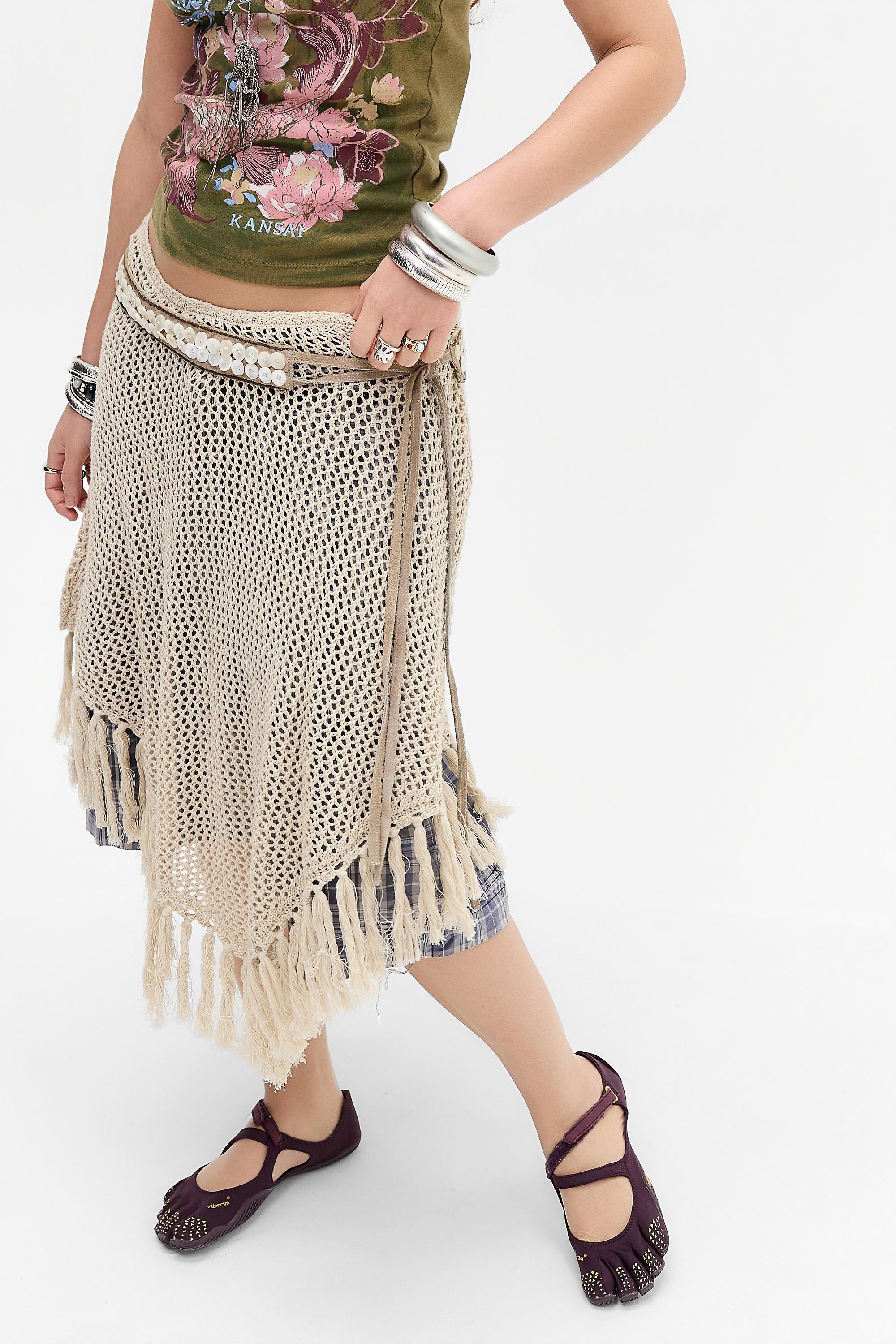 White Uo Jamie Poncho, CREME, large image number 2