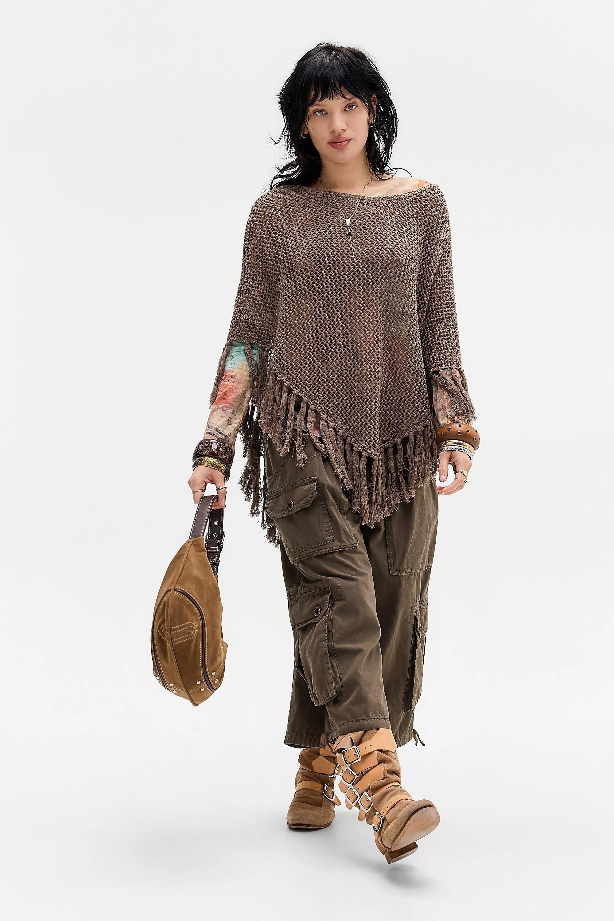 Brown Uo Jaime Poncho, BRN, large image number 2