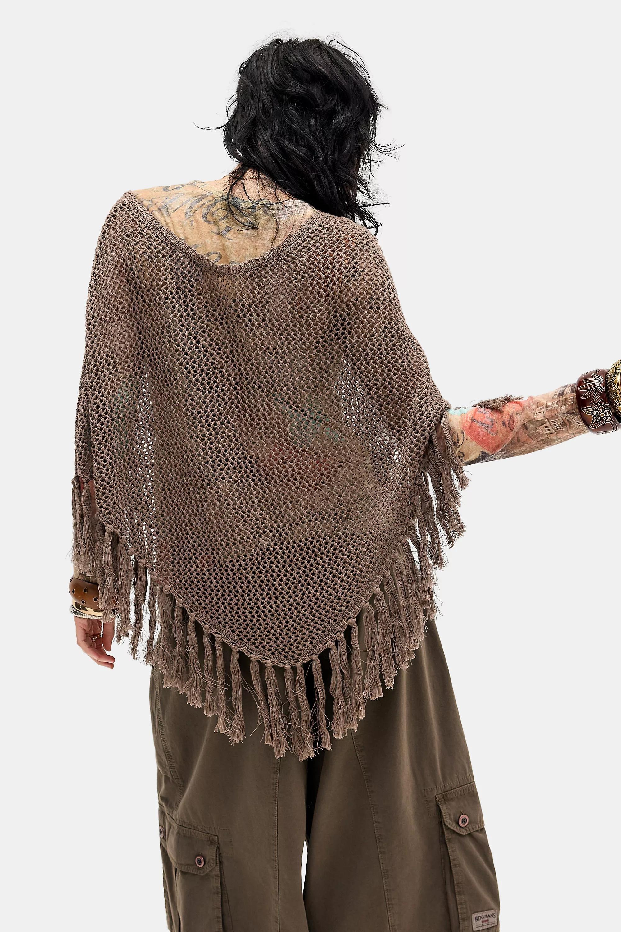 Brown Uo Jaime Poncho, BRN, large image number 3