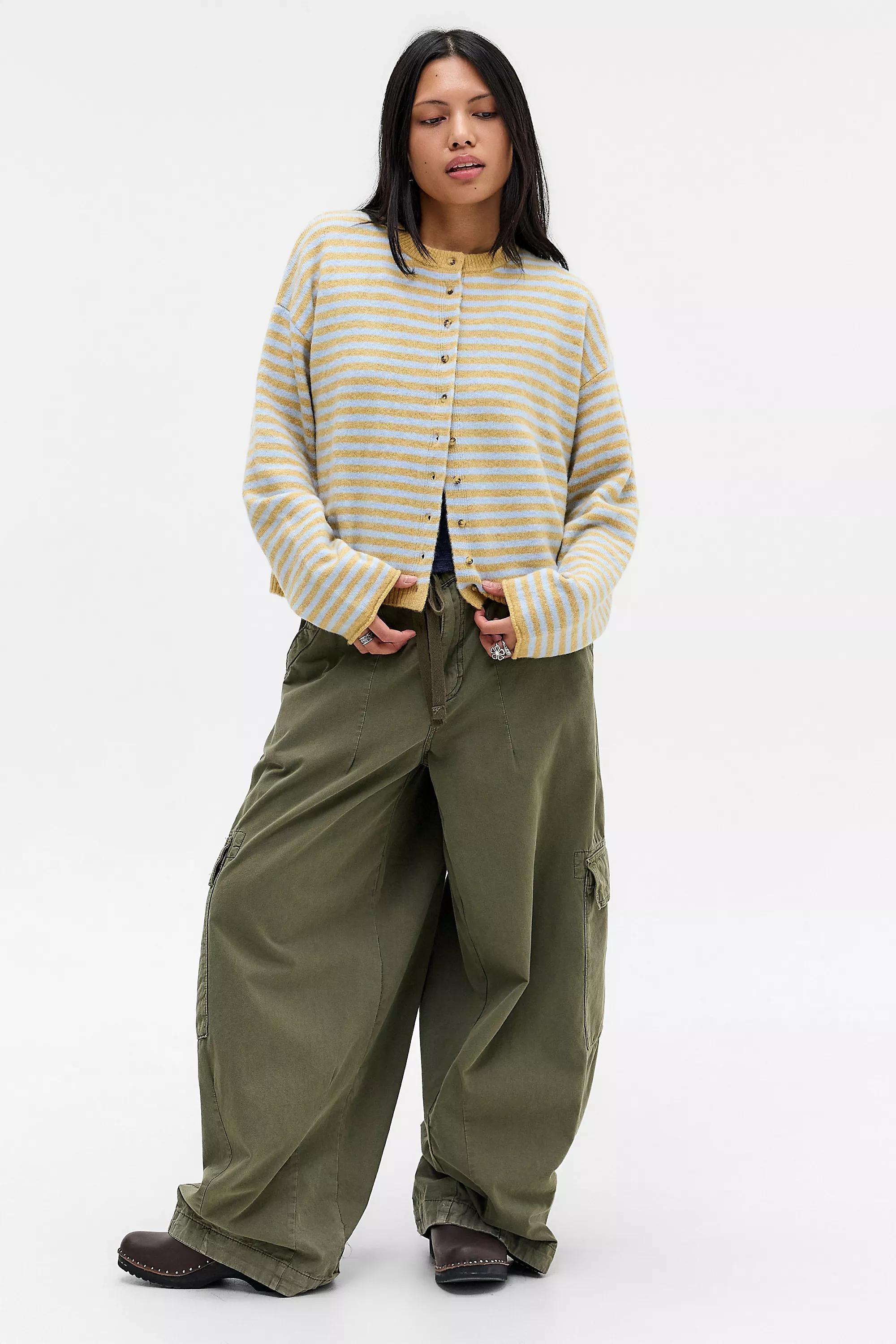 Yellow Uo Marlowe Crew Cardigan, YL, large image number 2