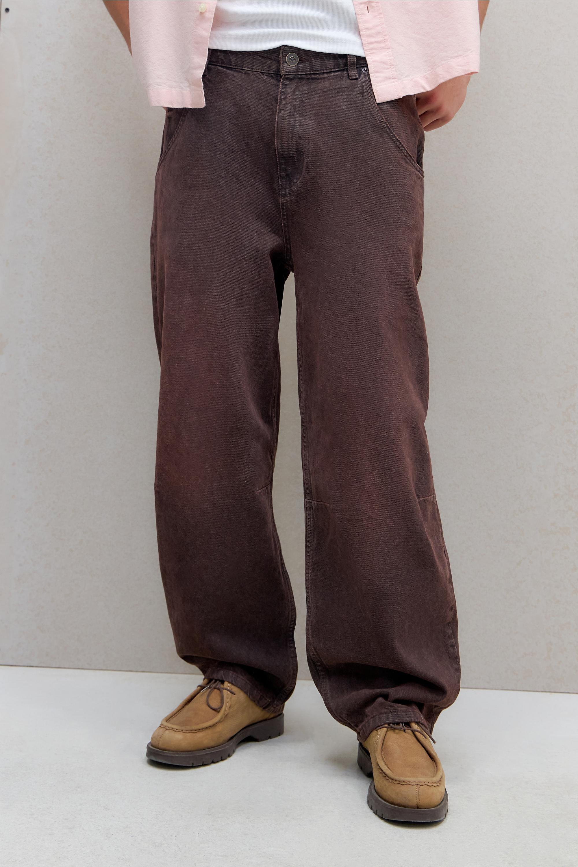 Wine Bdg Burgundy Cacoon Jeans, WINE, large image number 0