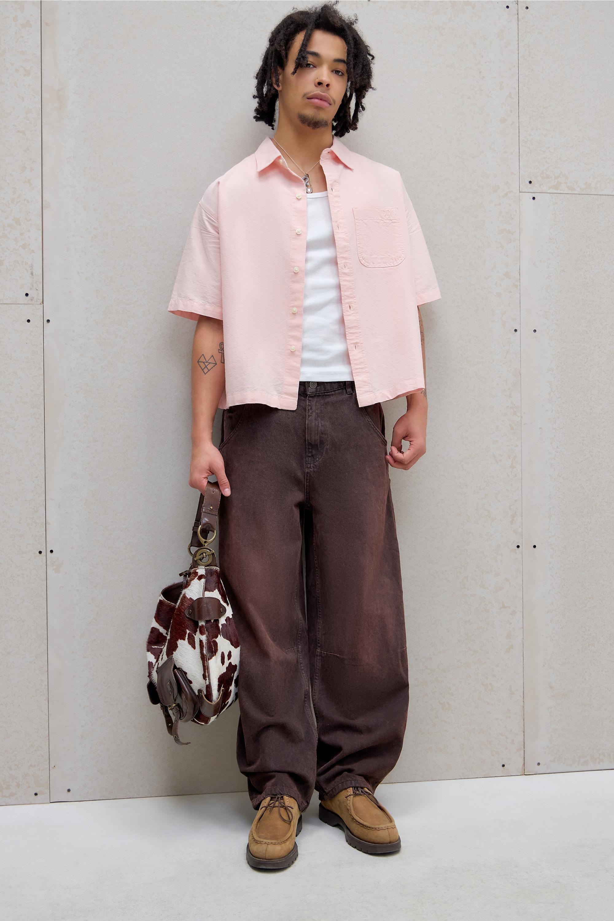 Wine Bdg Burgundy Cacoon Jeans, WINE, large image number 1