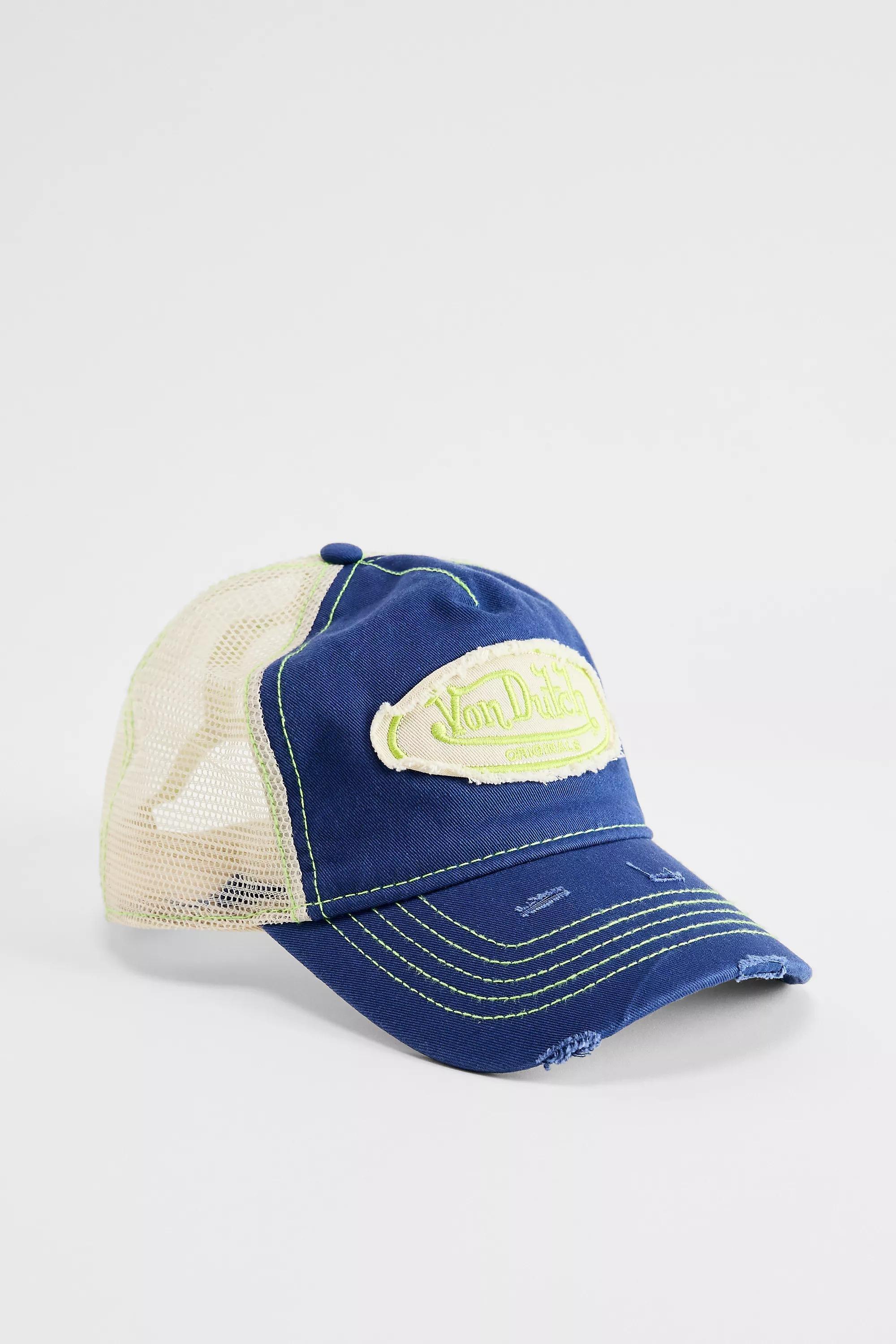 BLUE Von Dutch UO Exclusive Trucker Cap, BLUE, large image number 1