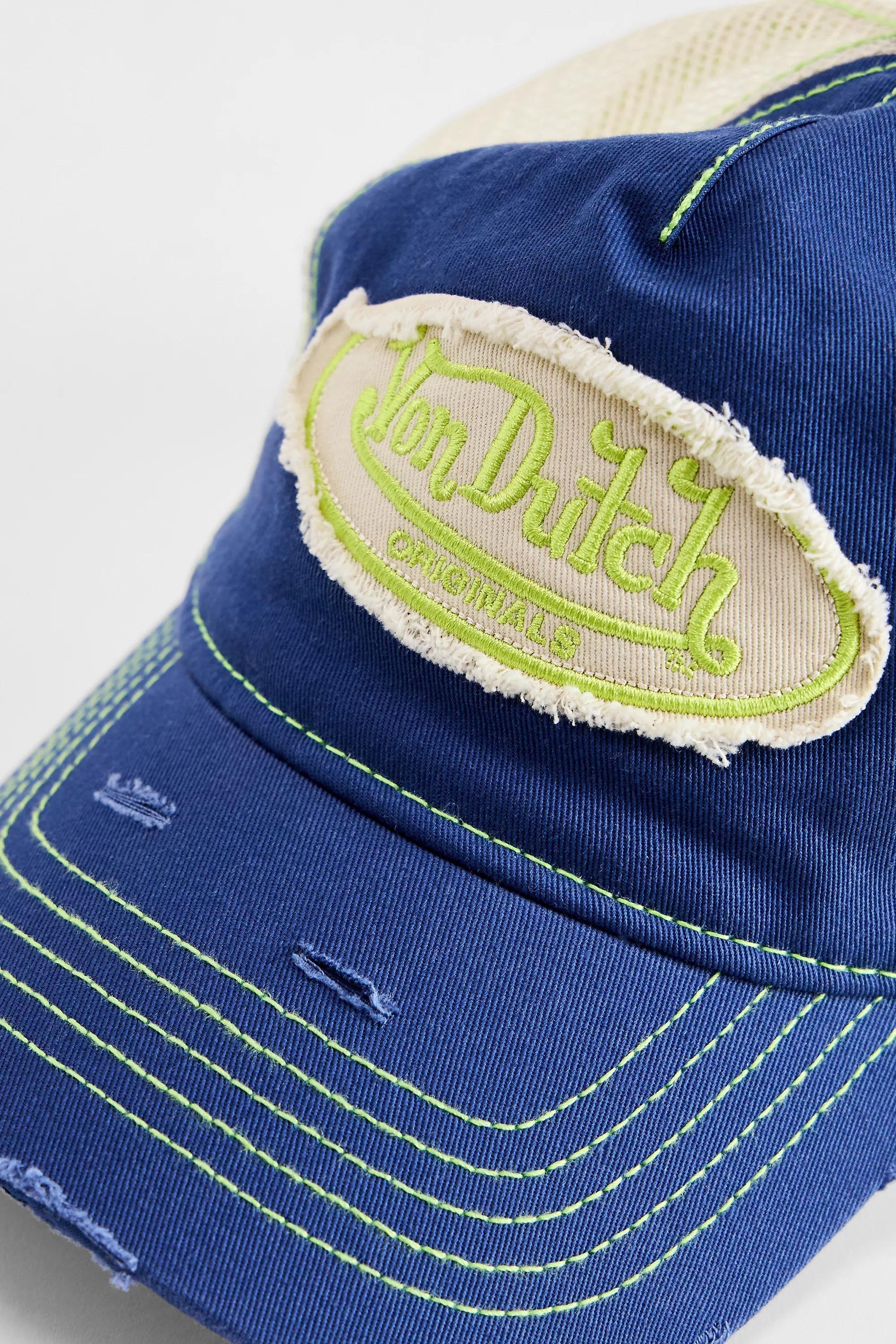 BLUE Von Dutch UO Exclusive Trucker Cap, BLUE, large image number 2