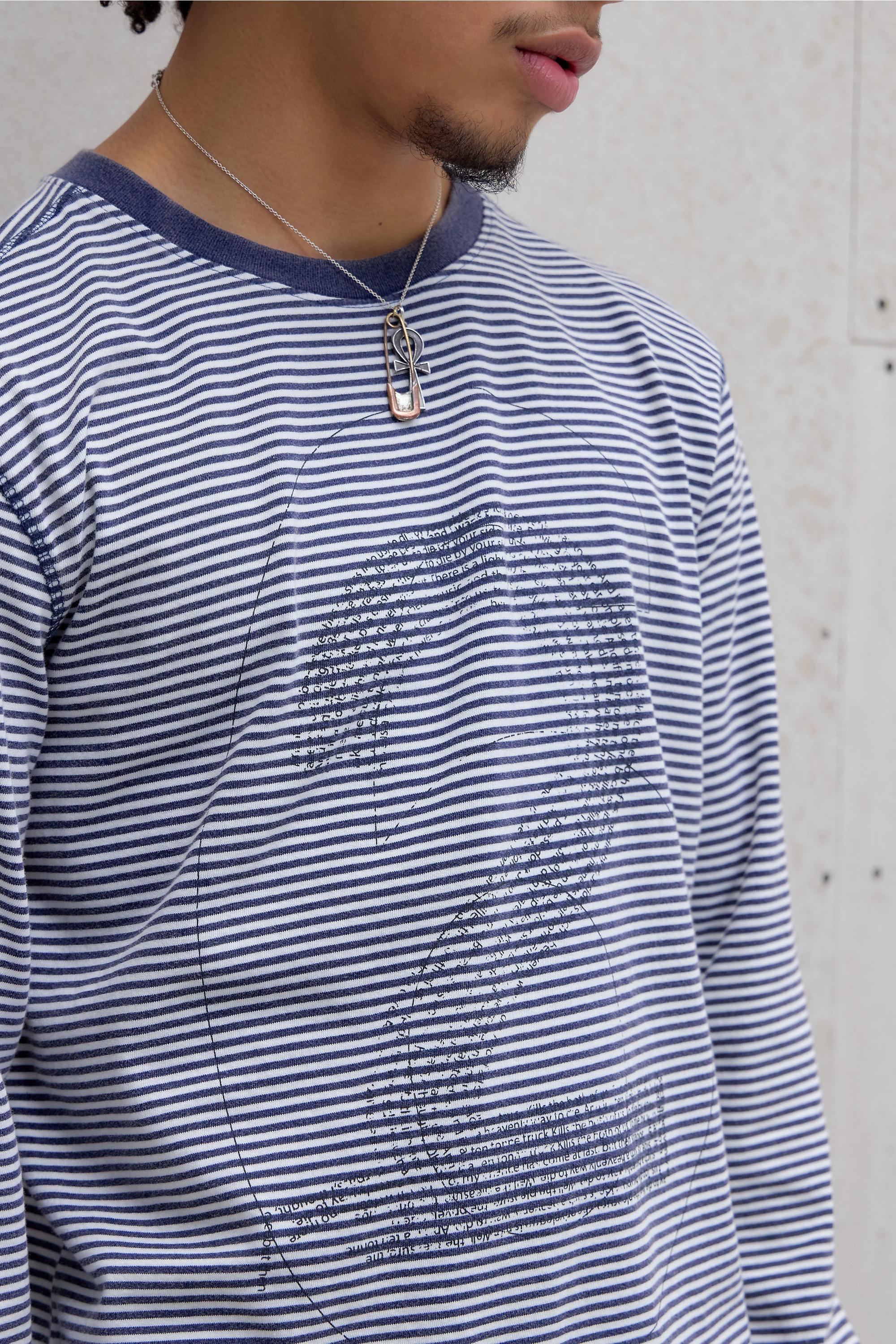 Navy Jaded London Uo Exclusive Navy 62 Striped Long Sleeve T-Shirt, NAVY, large image number 2