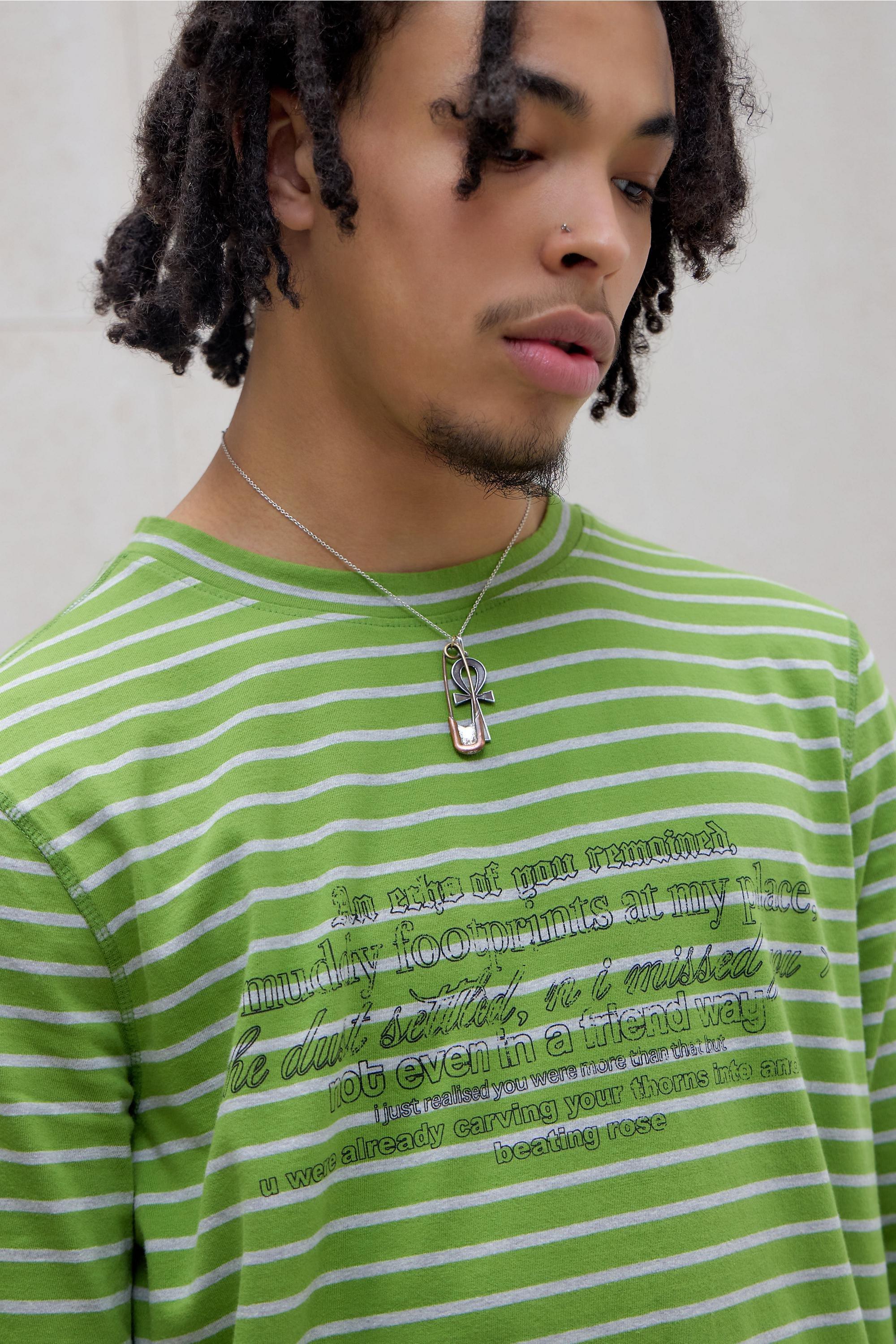 Green Jaded London Uo Exclusive Muddy Footprints T-Shirt, GRN, medium