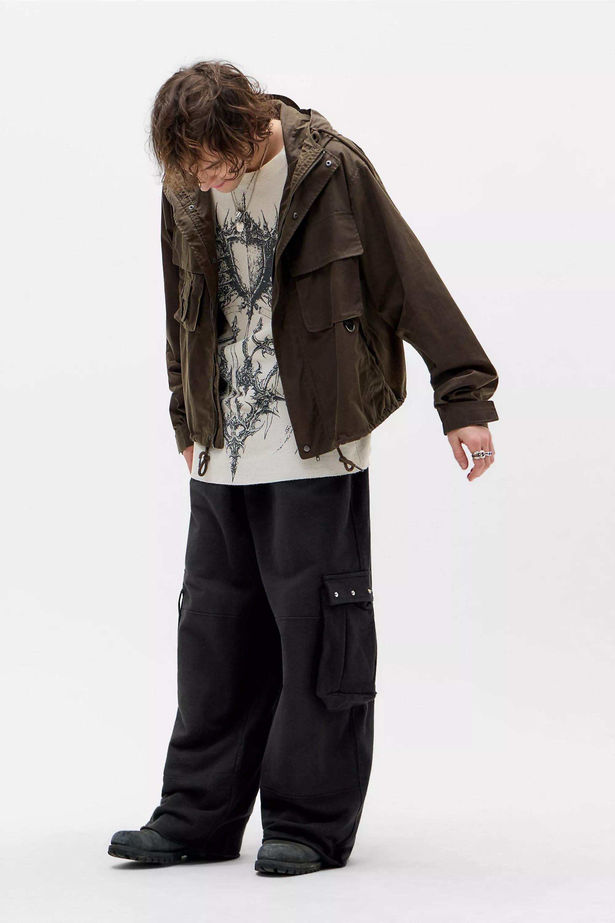 Dark Grey Jaded London Cargo Monster Joggers, D GR, large image number 2