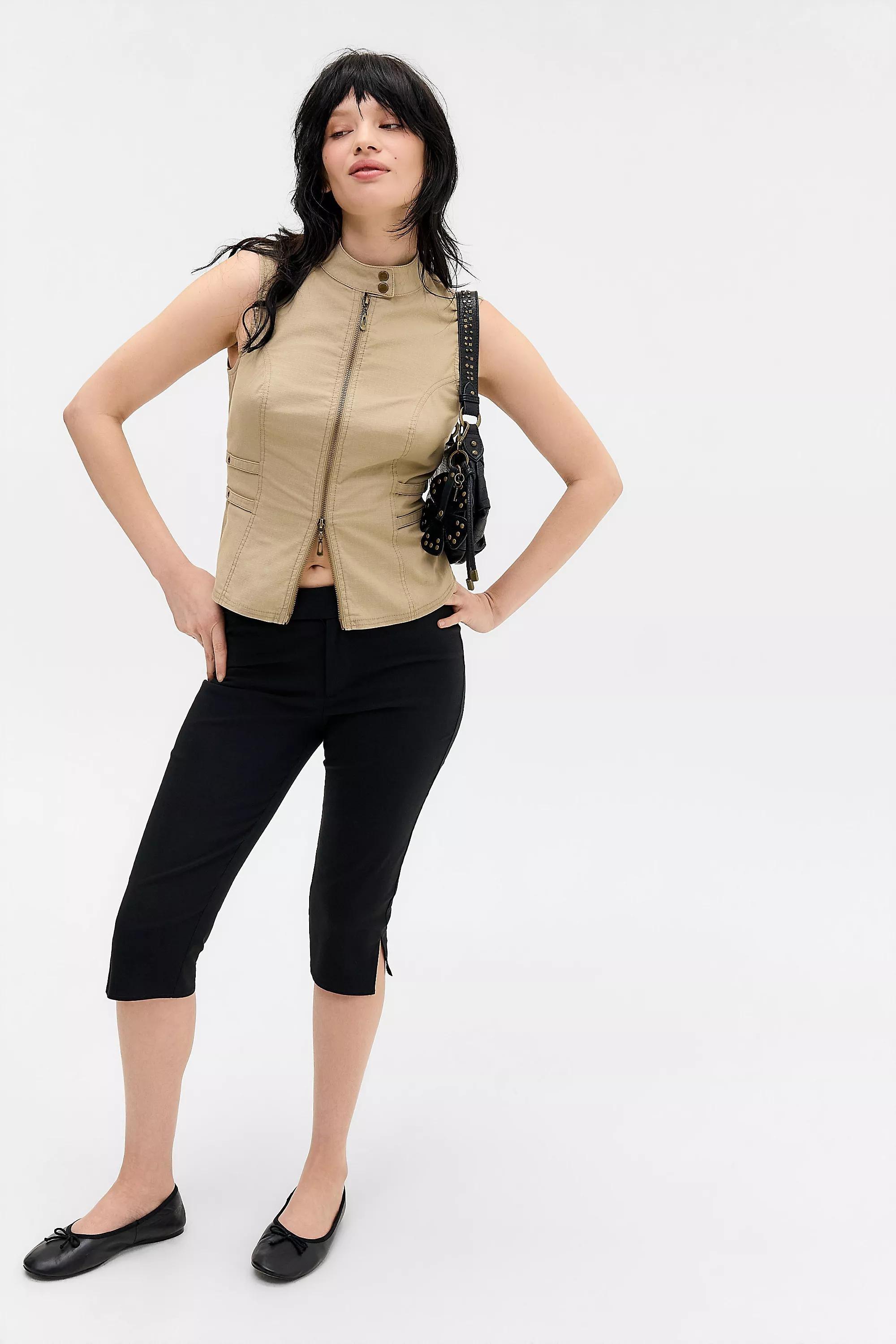 Brown Silence + Noise Nia Backless Ripstop Top, BRN, large image number 1