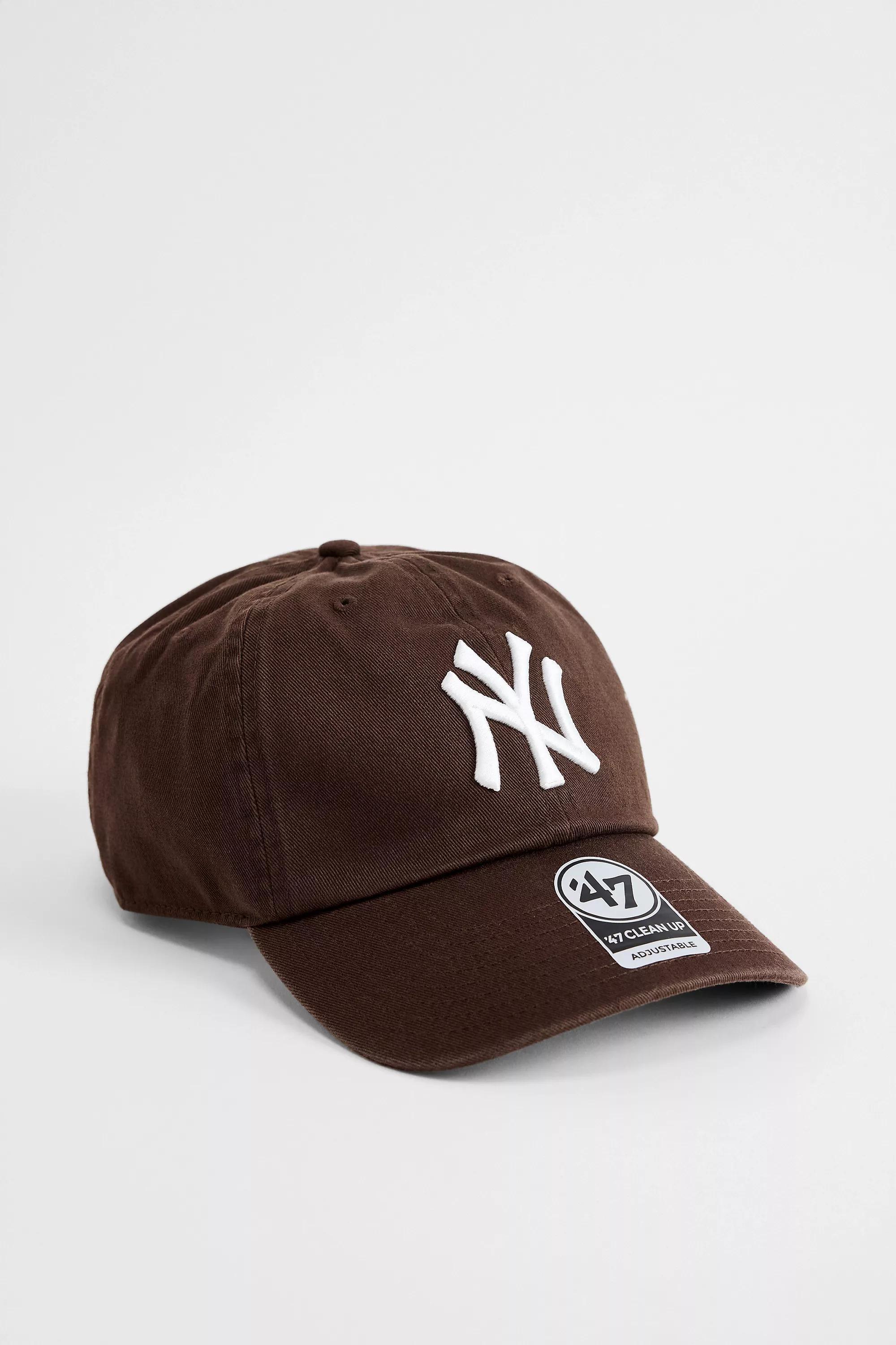 Brown 47 Brand Ny Yankees Clean Up Cap, BRN, medium