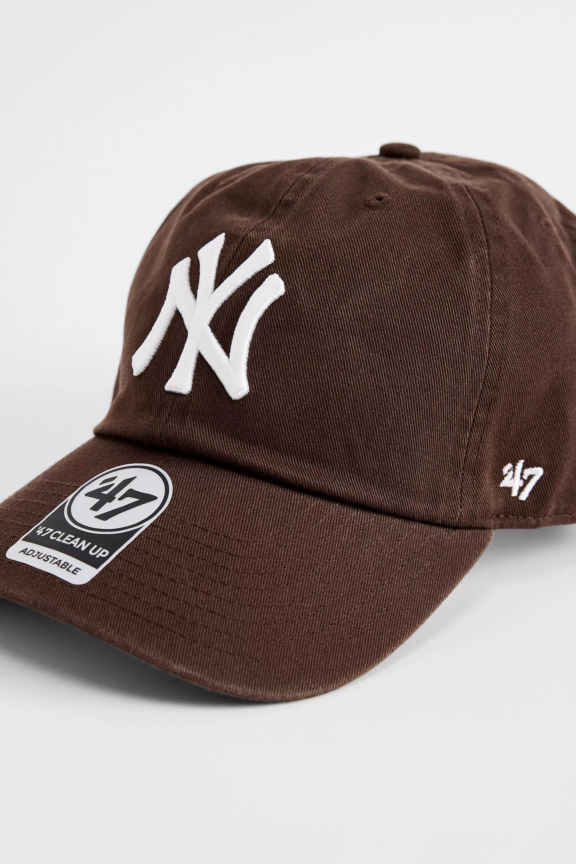 Brown 47 Brand Ny Yankees Clean Up Cap, BRN, medium