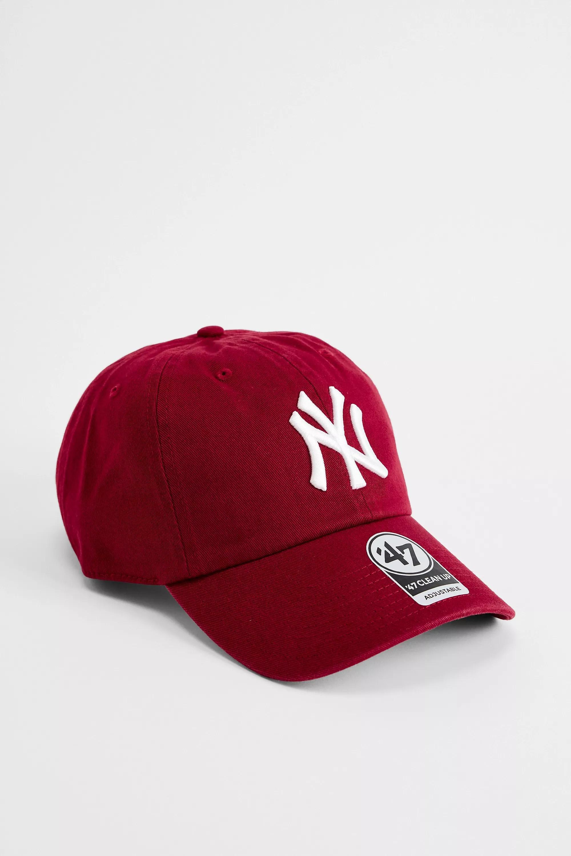 Red 47 Brand Ny Yankees Clean Up Cap, RED, medium