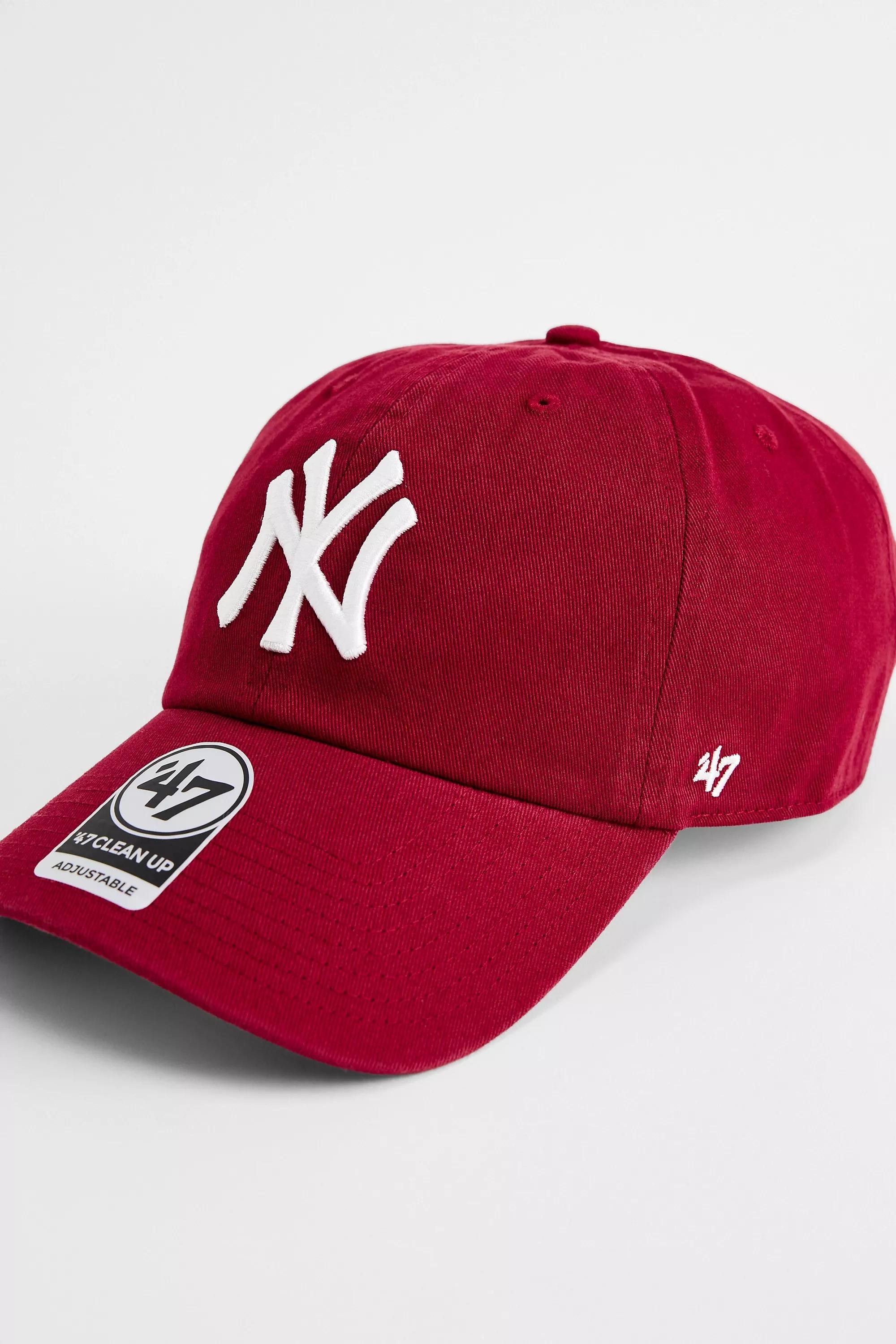 Red 47 Brand Ny Yankees Clean Up Cap, RED, large image number 1
