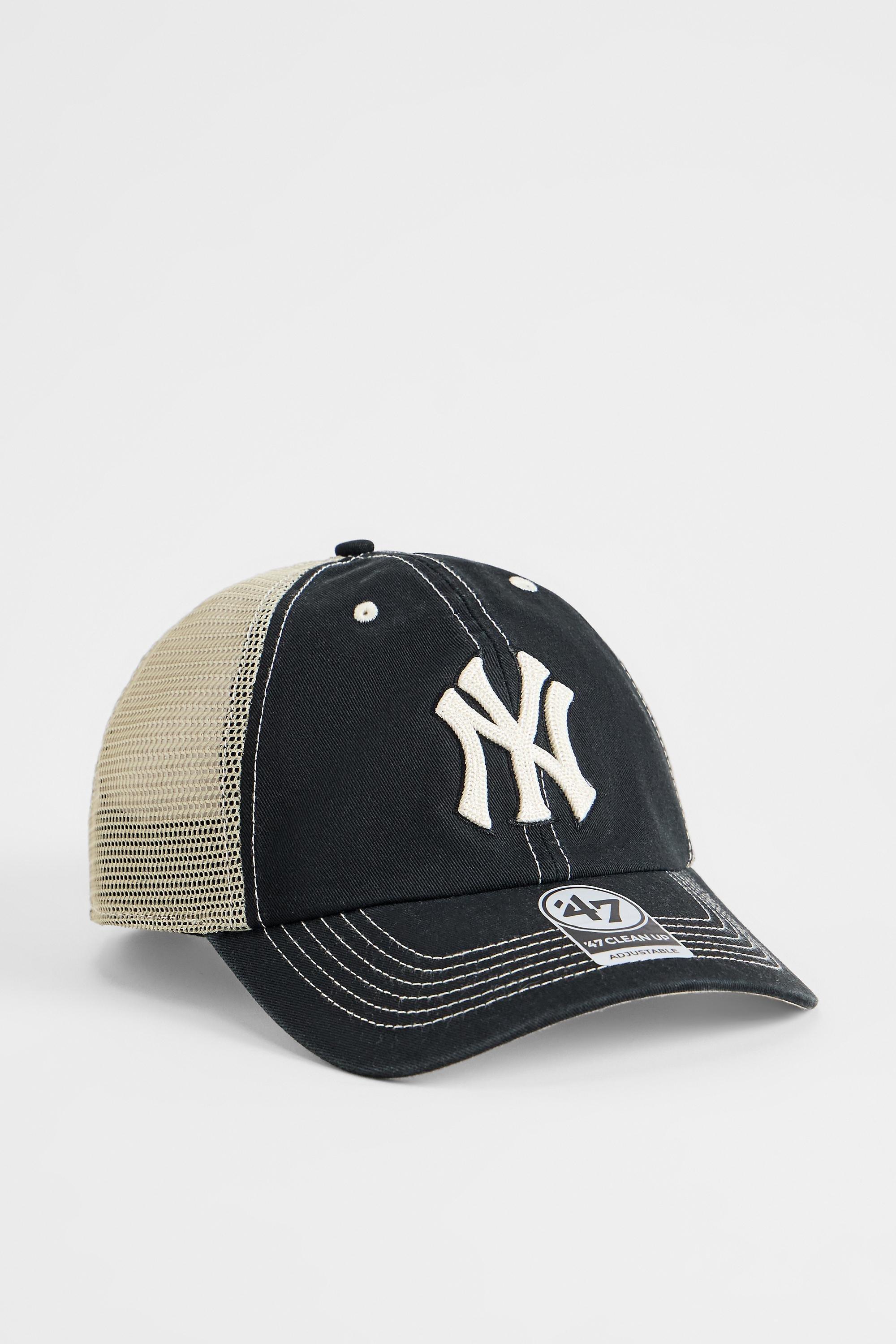 Black 47 Brand New York Yankees Trucker Cap, BLK, large image number 0