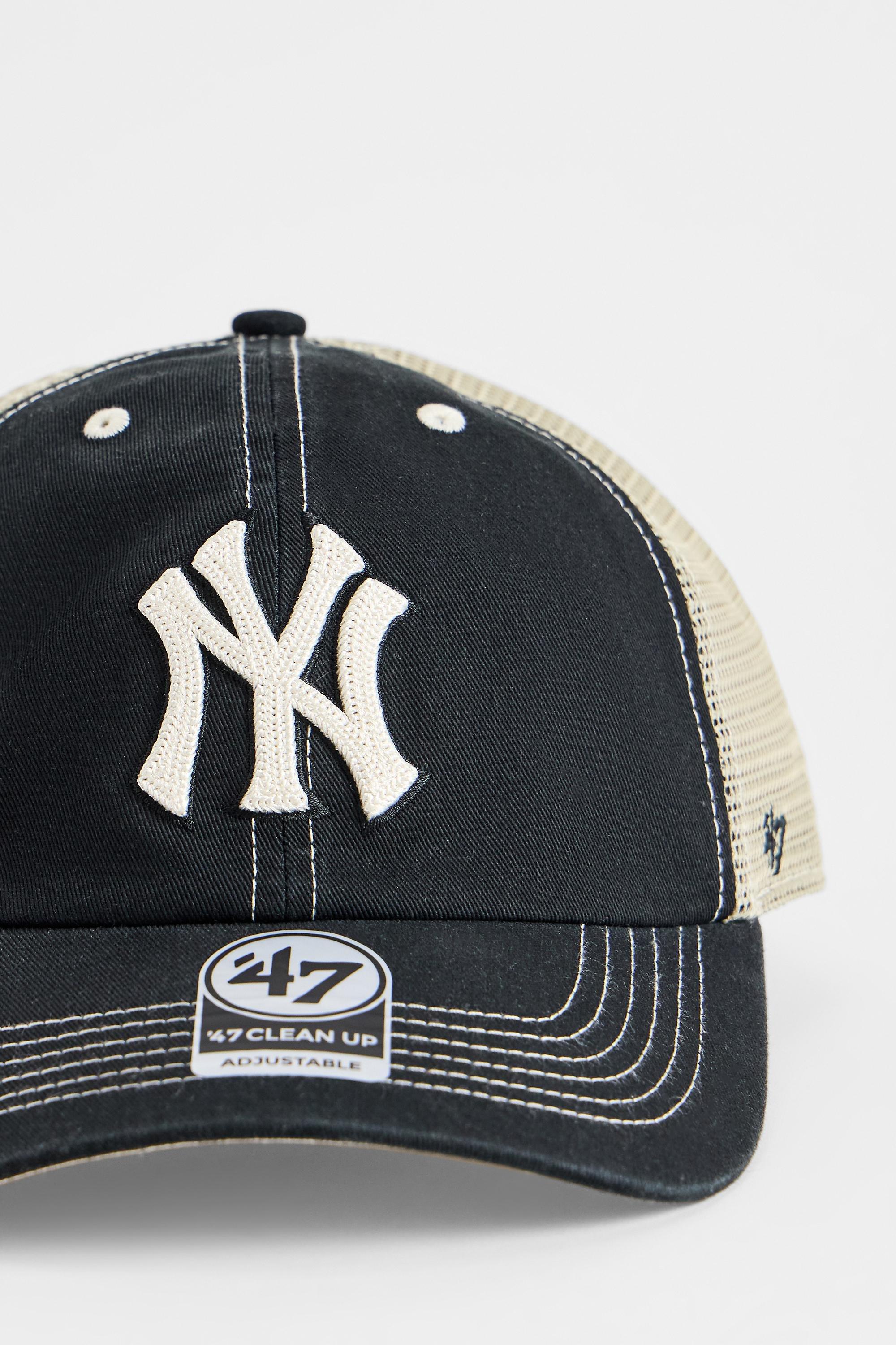 Black 47 Brand New York Yankees Trucker Cap, BLK, large image number 1