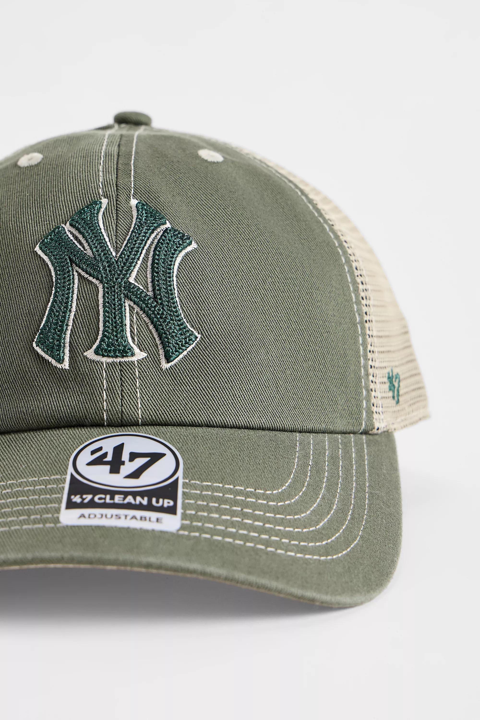 Khaki 47 Brand New York Yankees Trucker Cap, KHAKI, large image number 1