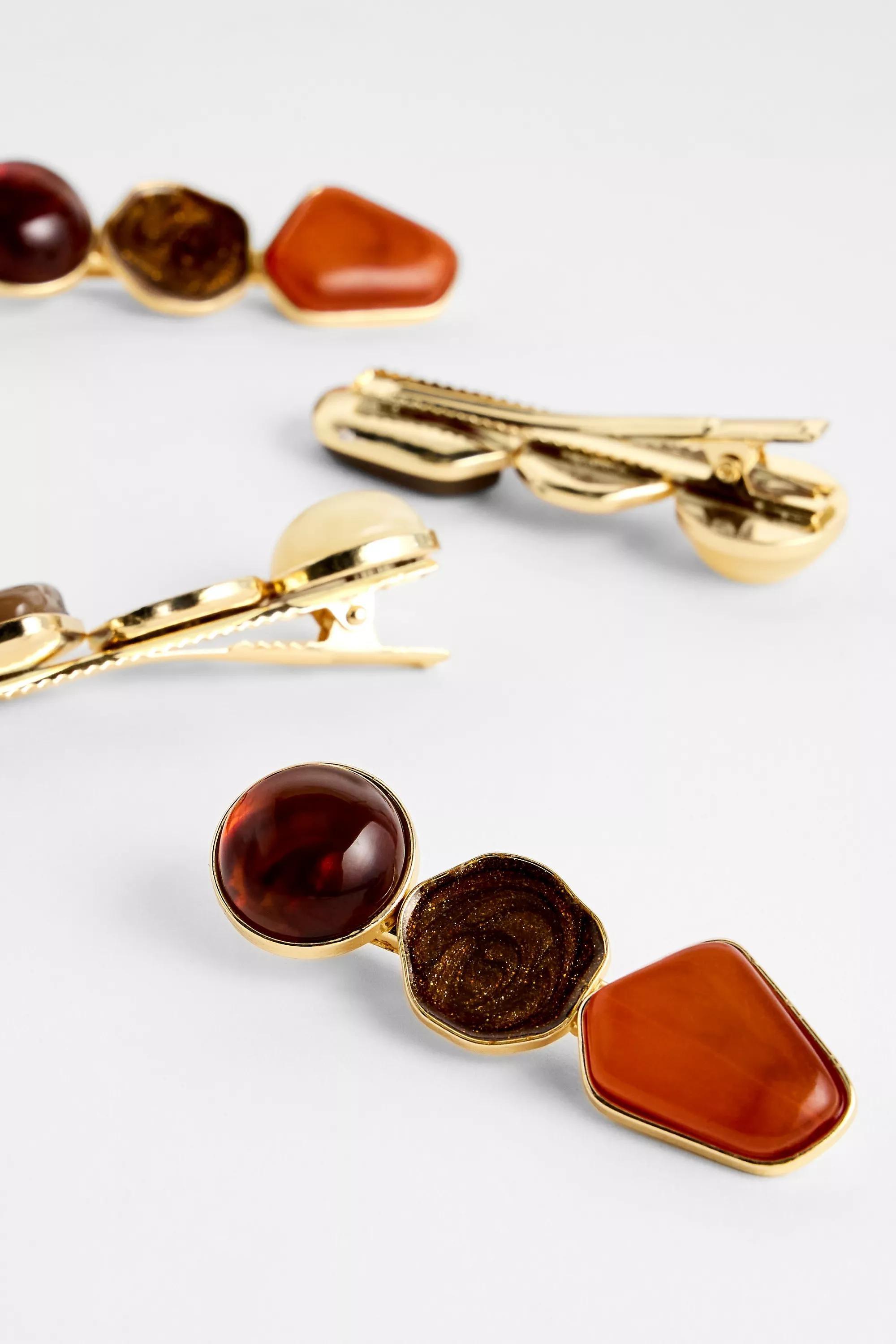 Multicolour Uo Stone Slide Clips, ASSORT, large image number 2