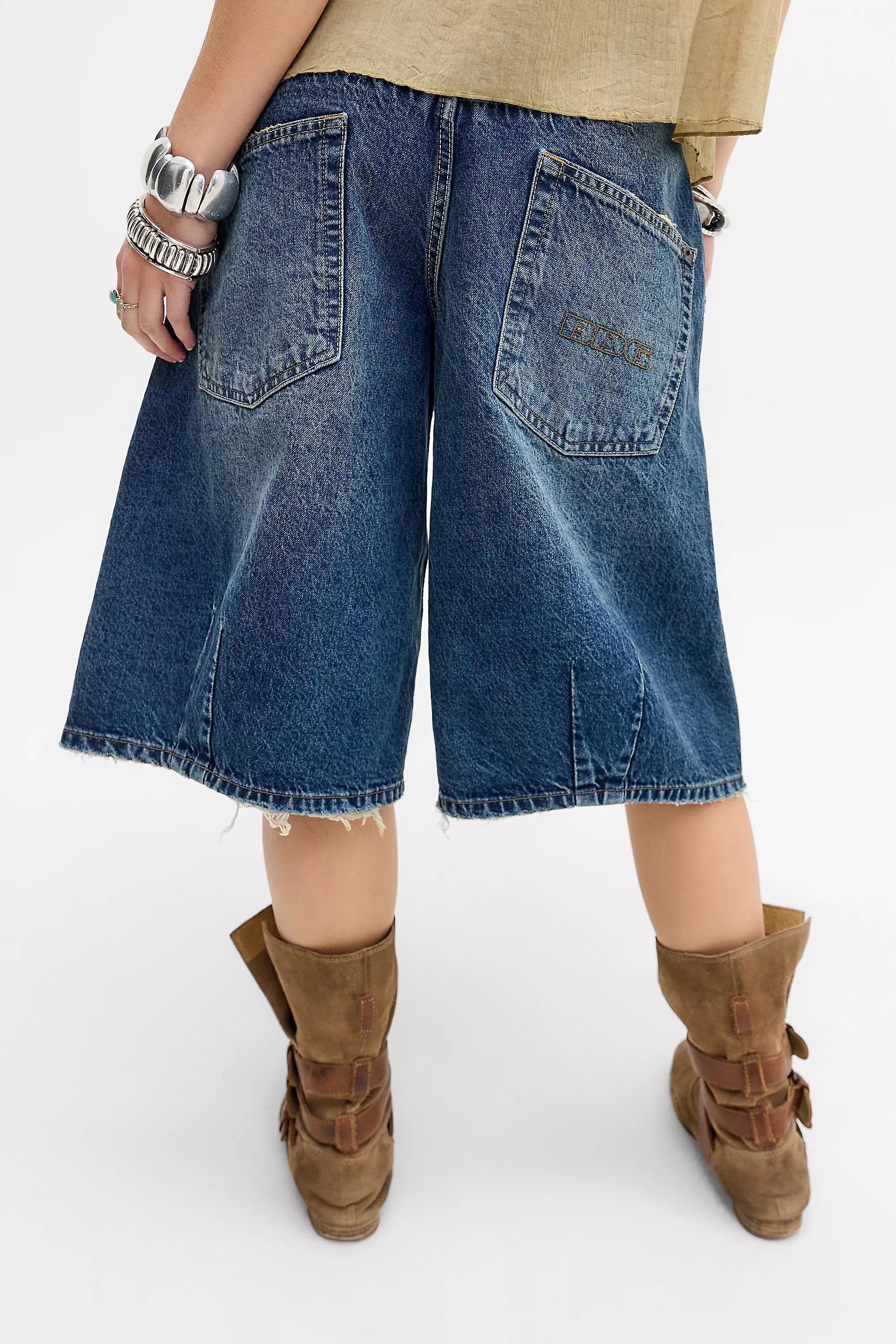 Blue Bdg Missouri Twisted Seam Denim Jorts, VINTAGE DENIM MEDIUM, large image number 3
