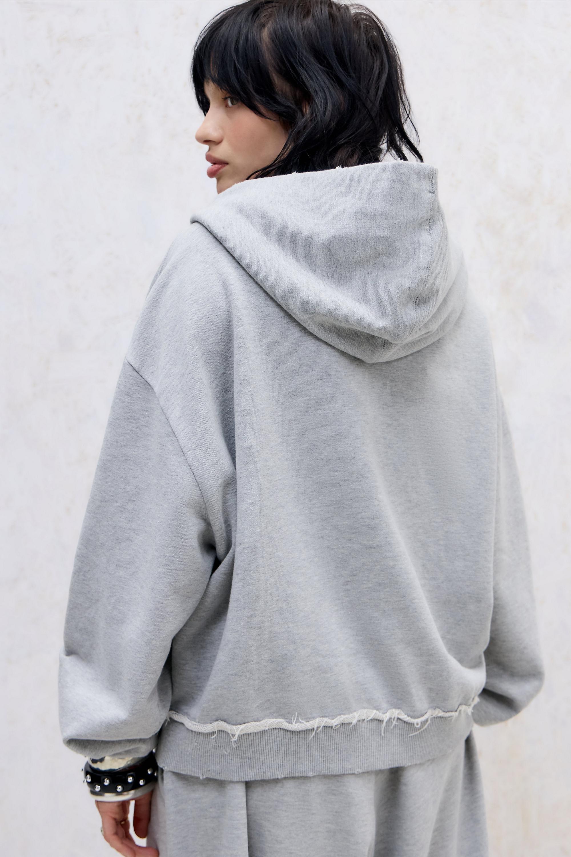 Grey Jaded London Ldn Stud Monster Hoodie, GREY, large image number 3