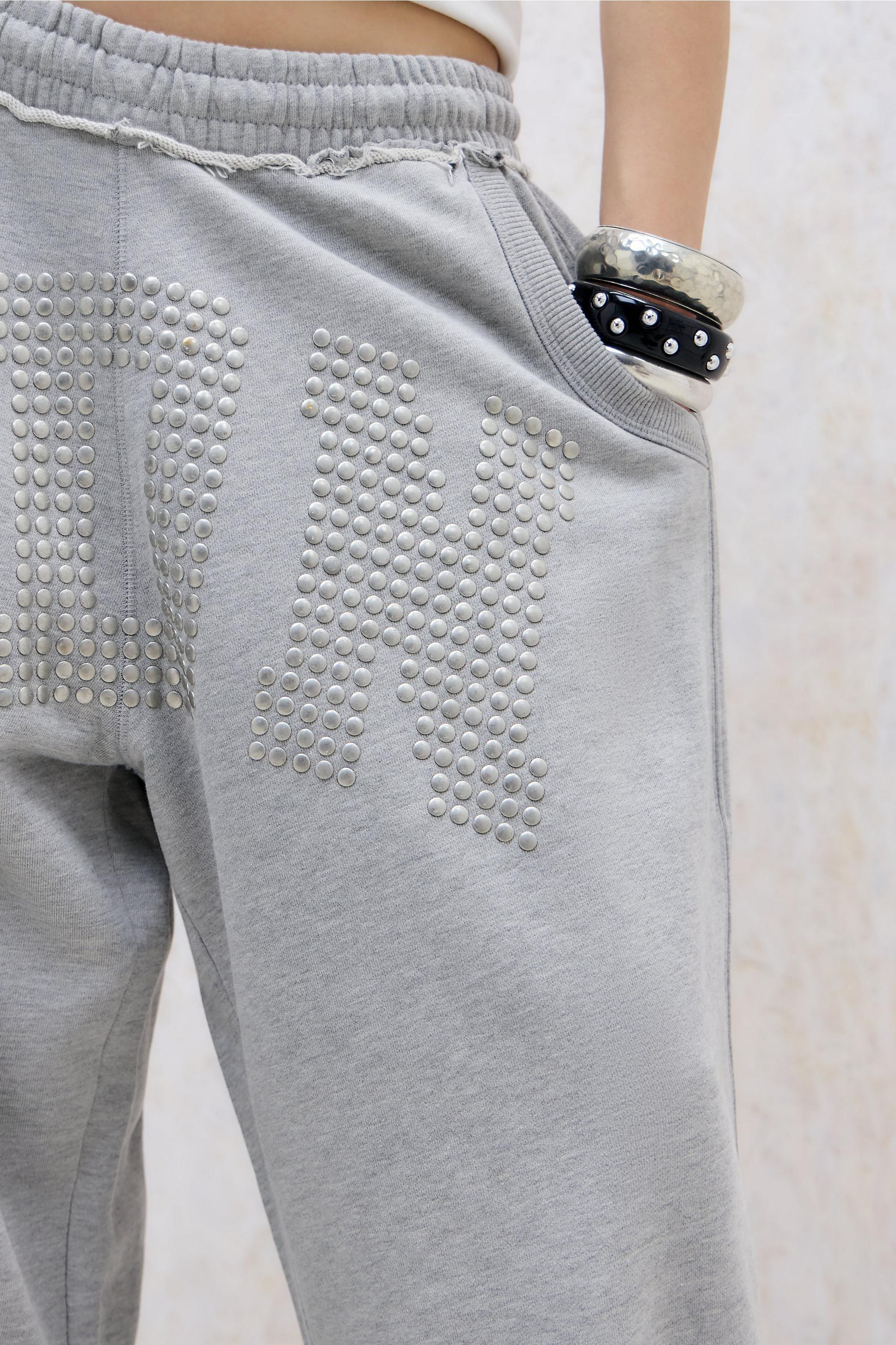 Grey Jaded London Ldn Stud Monster Joggers, GREY, large image number 2