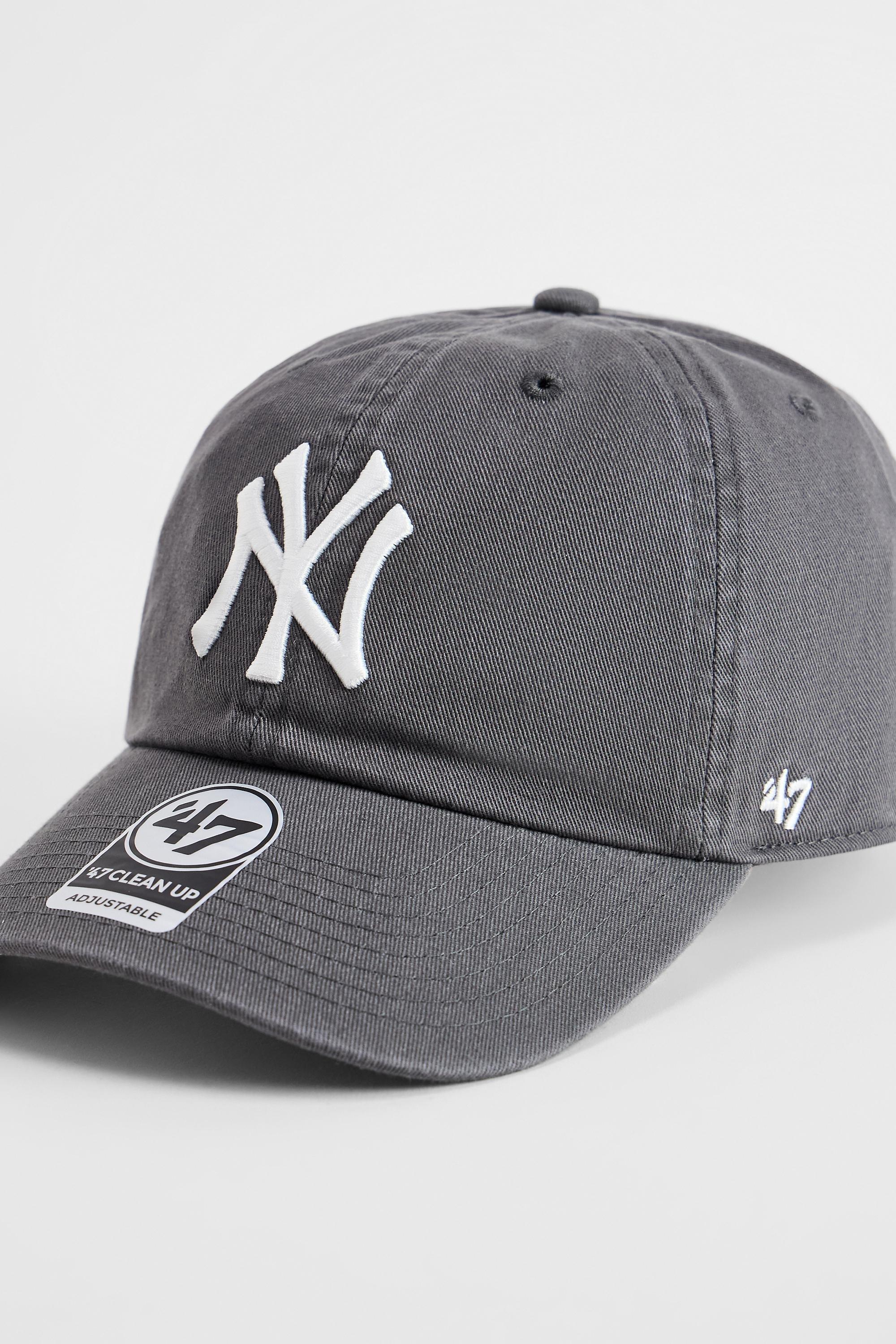 Grey '47 Brand Ny Yankees Clean Up Cap, CARBON, large image number 2