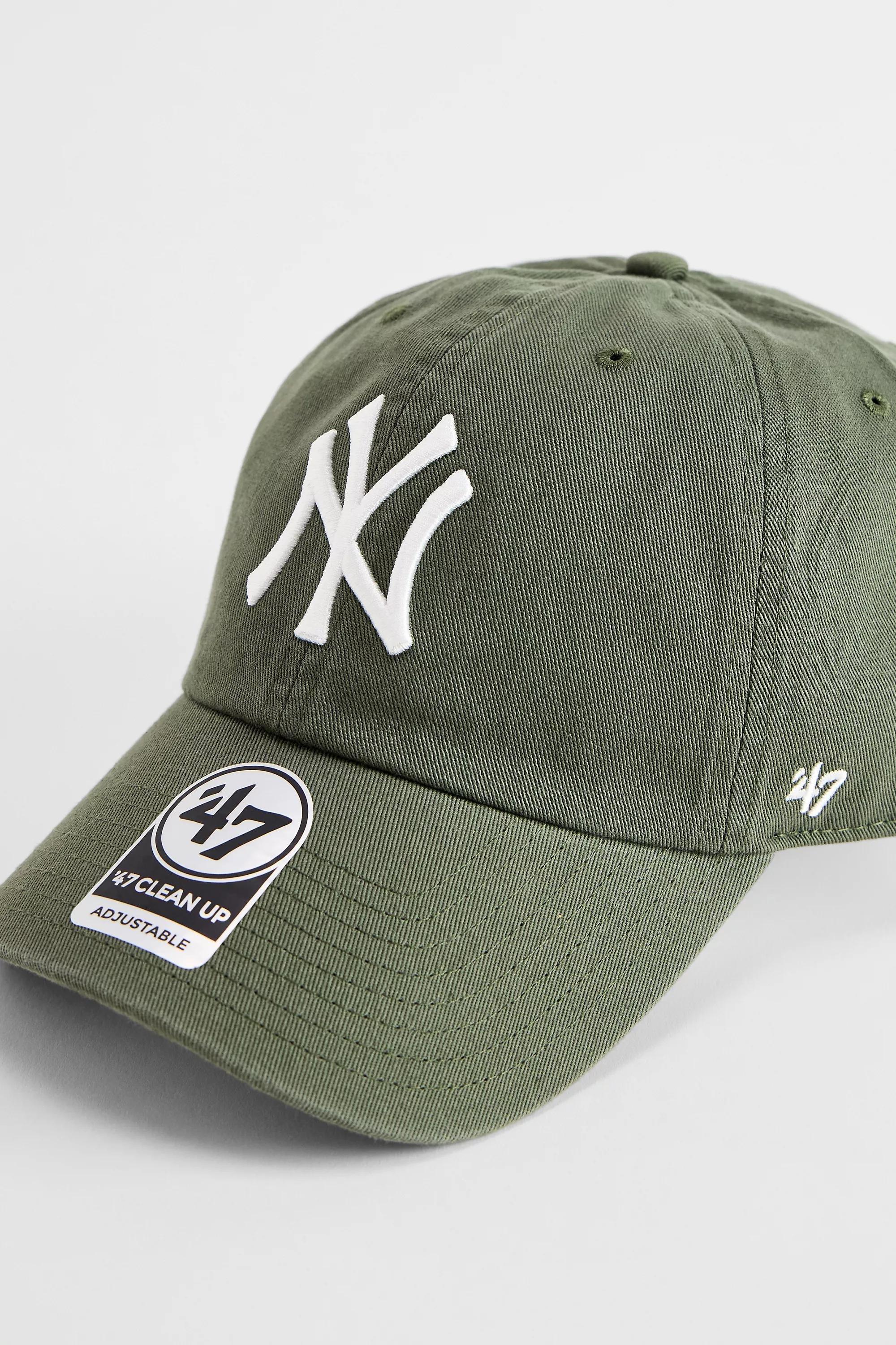 Khaki '47 Brand Khaki Ny Yankees Clean Up Cap, KHAKI, large image number 2