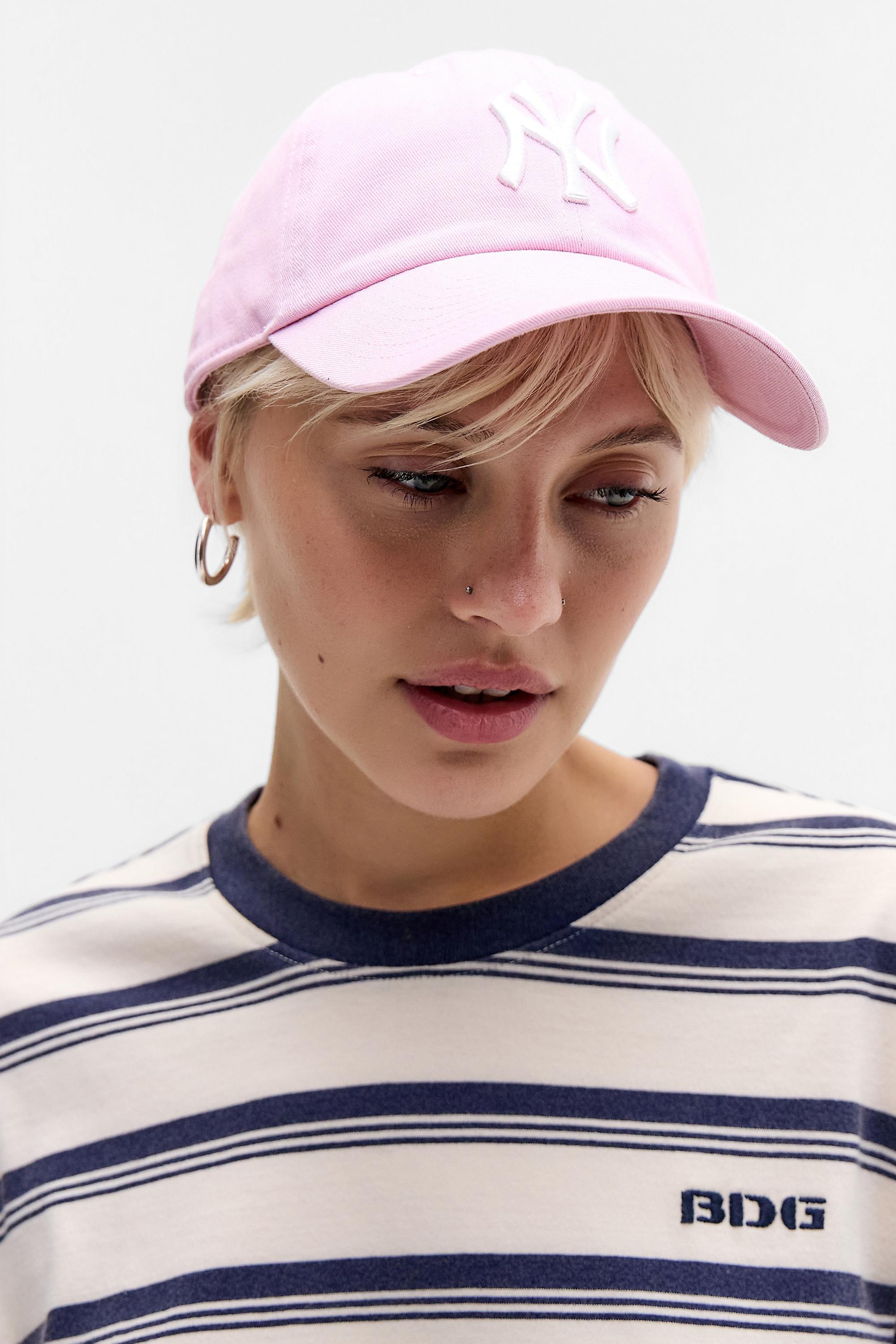 Pink 47 Brand Pink Ny Yankees Clean Up Cap, PINK, large image number 0