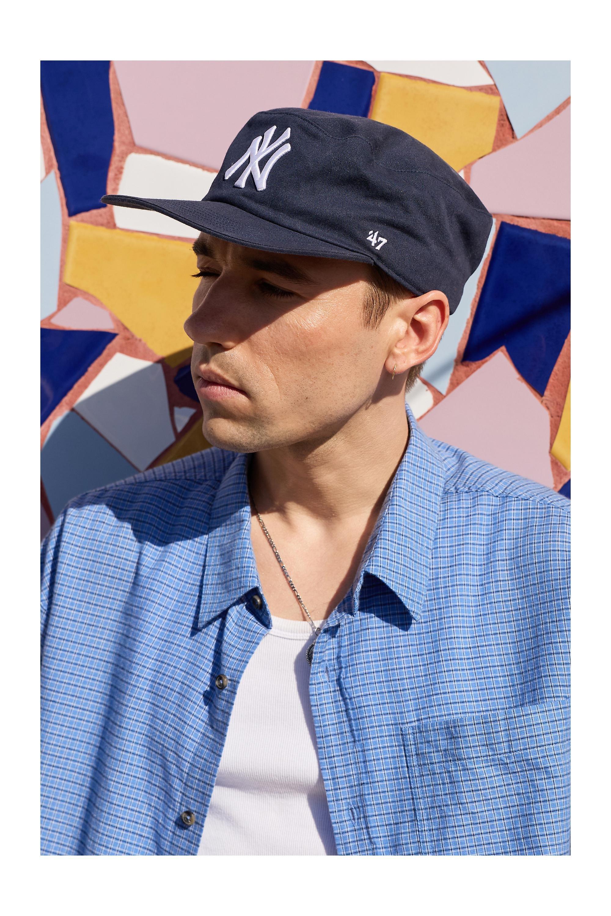 Navy 47 Brand Uo Exclusive Painters Cap, NAVY, large image number 0