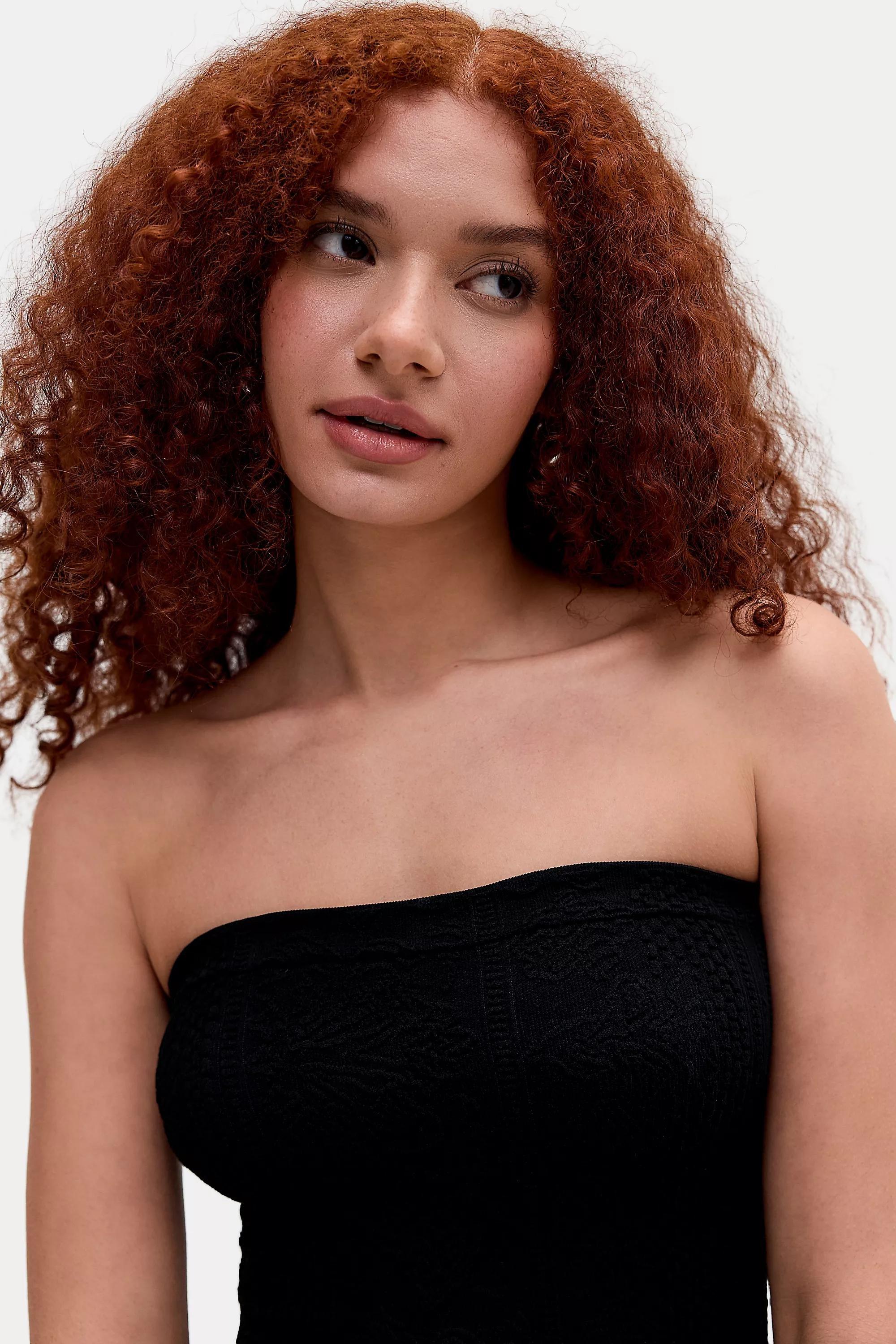 Black Out From Under Tapestry Seamless Bandeau Top, BLK, large image number 5