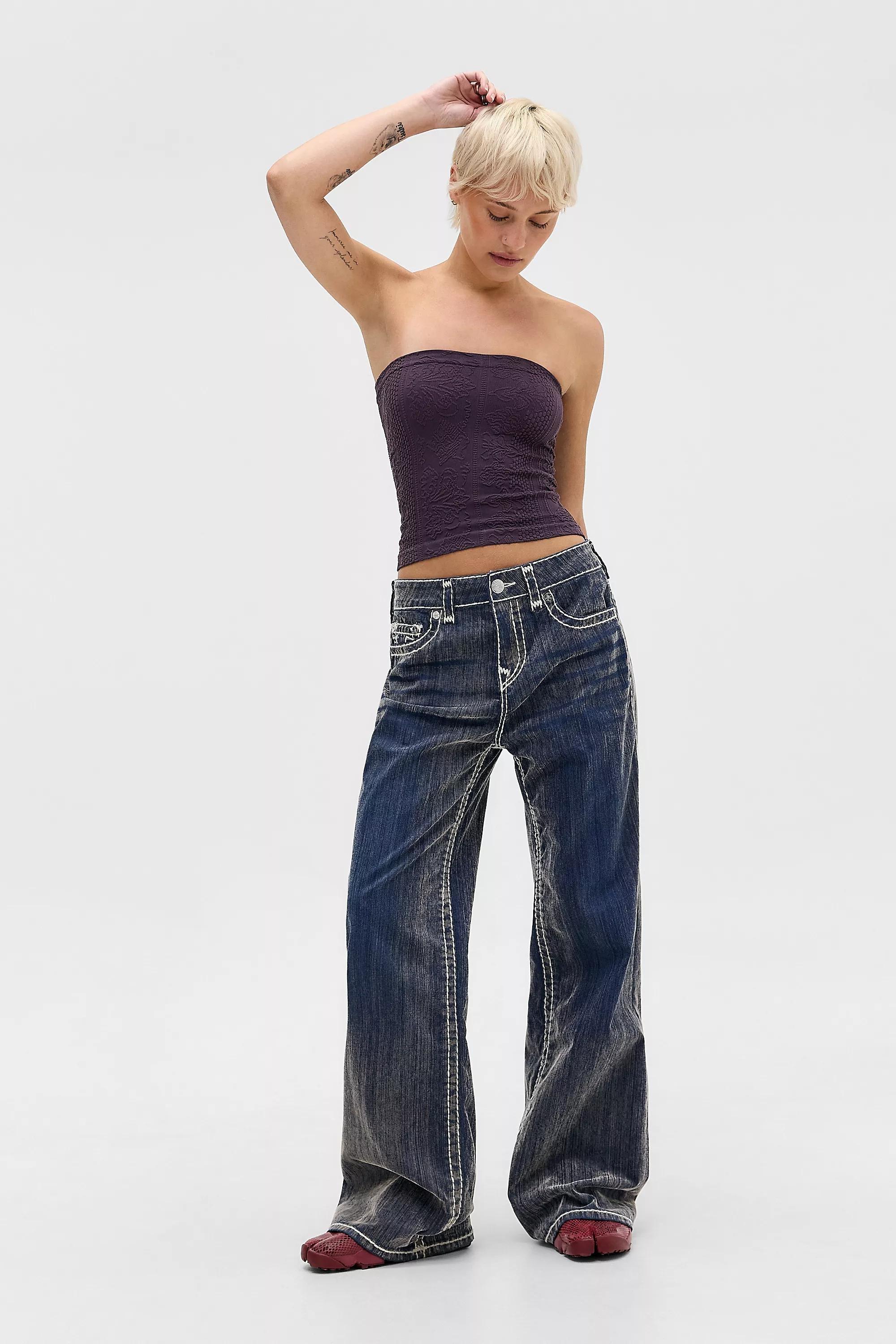 DARK PURPLE Out From Under Tapestry Seamless Bandeau Top, D PP, large image number 5