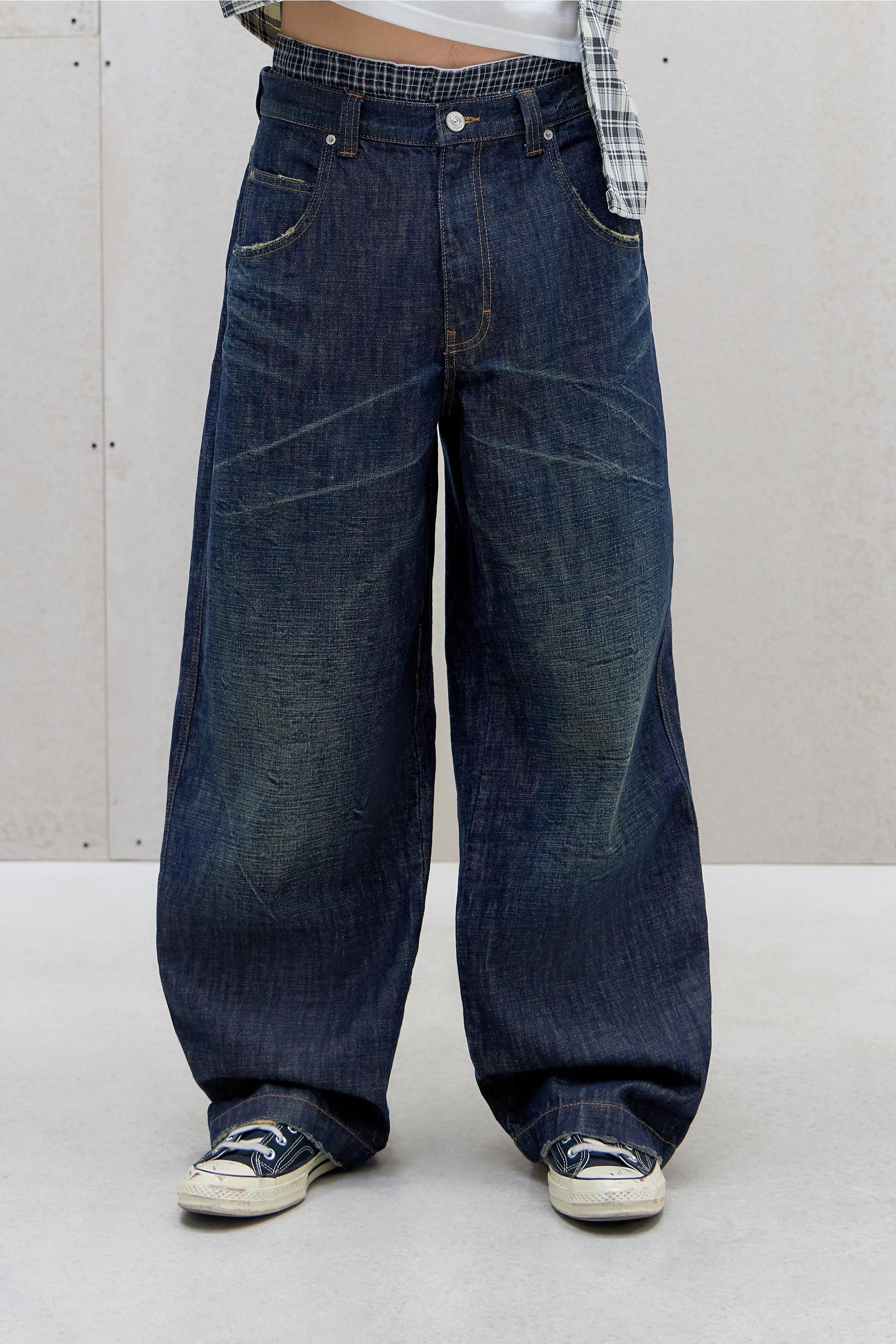 Blue Uo Bdg Blue Baked Neo Baggy Jeans, BLUE, medium