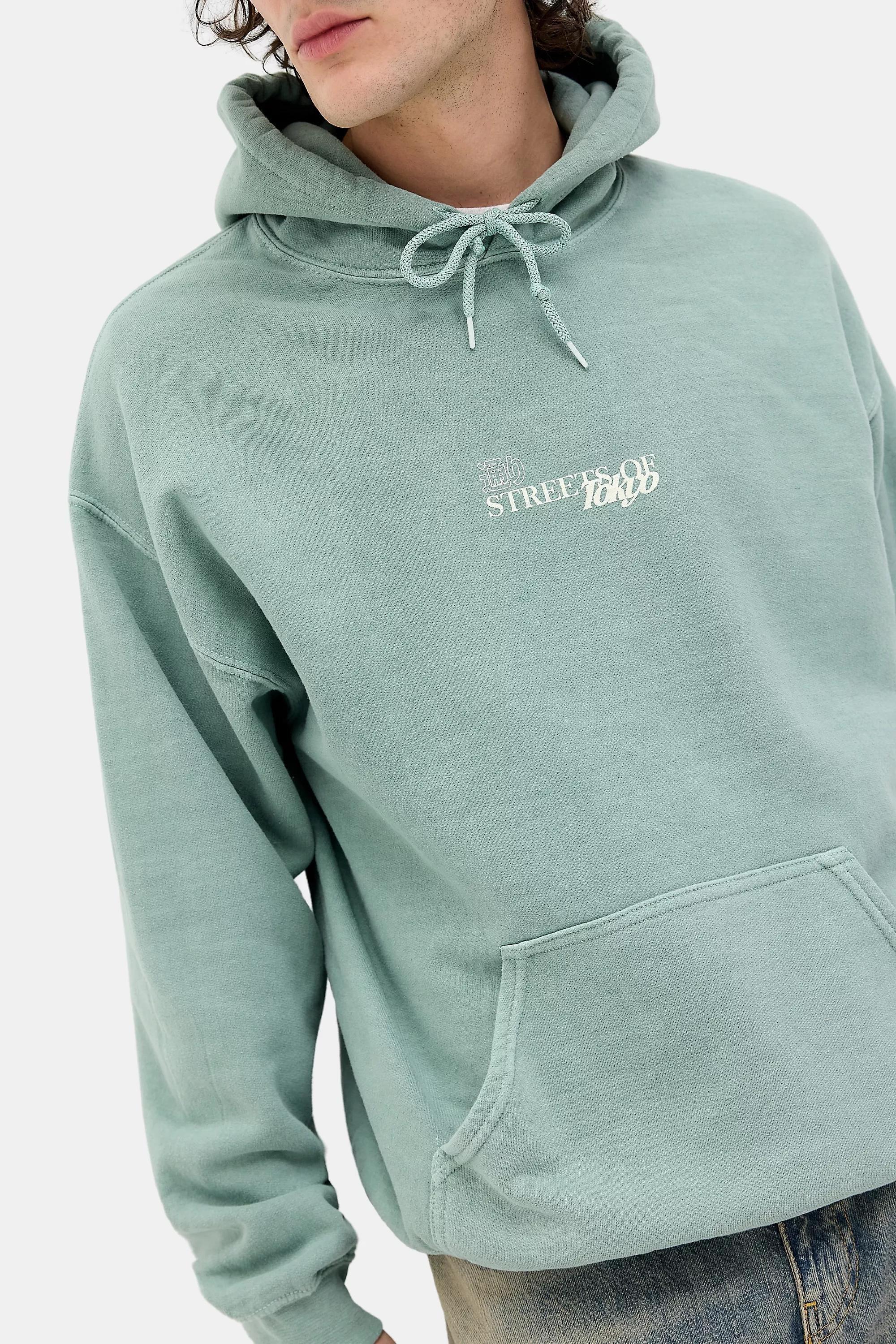 Blue Green Uo Streets Of Tokyo Hoodie, BL, large image number 1