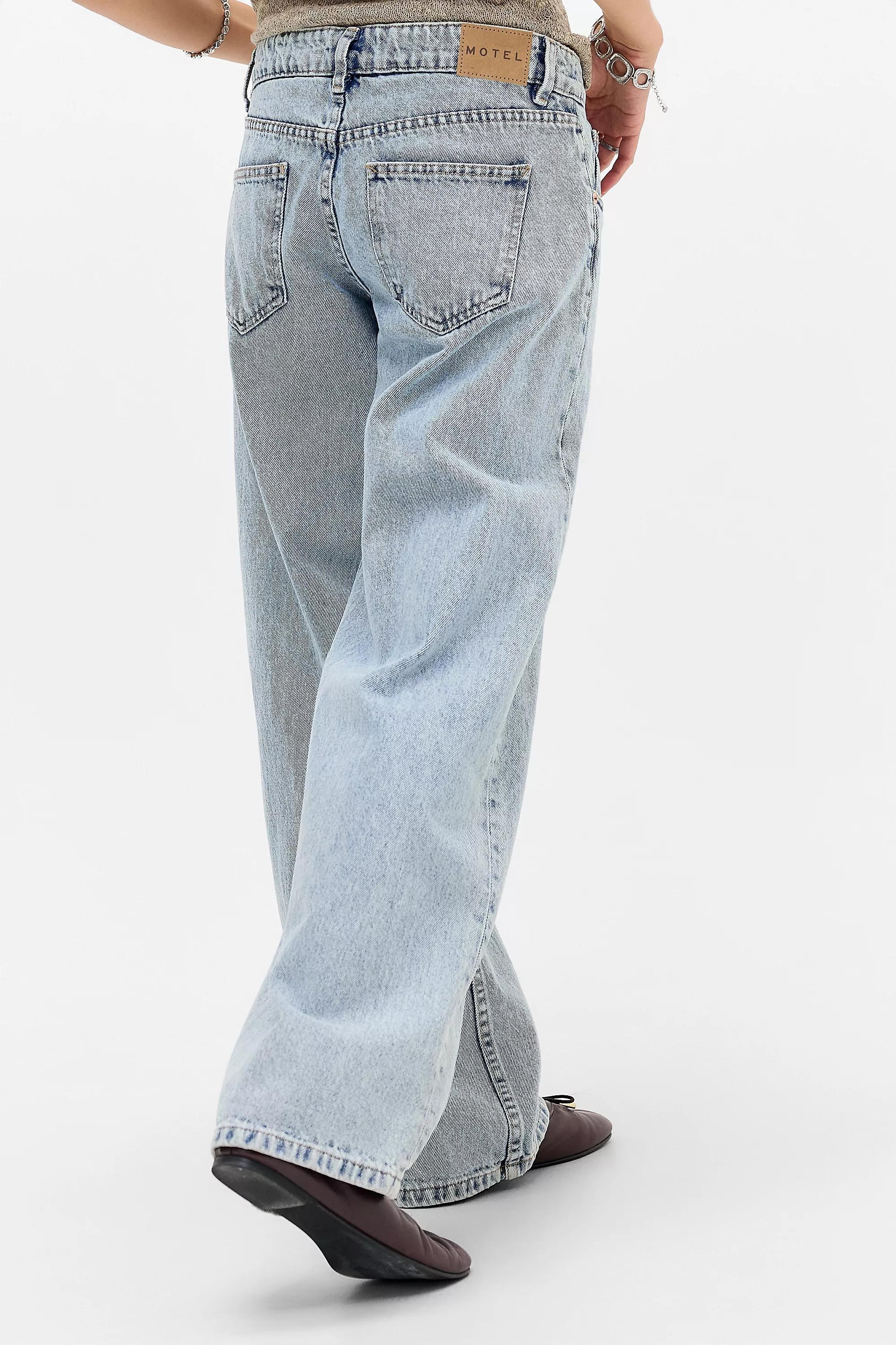 Blue Motel Low Rise Parallel Wide Leg Jeans, DENIM L, large image number 3