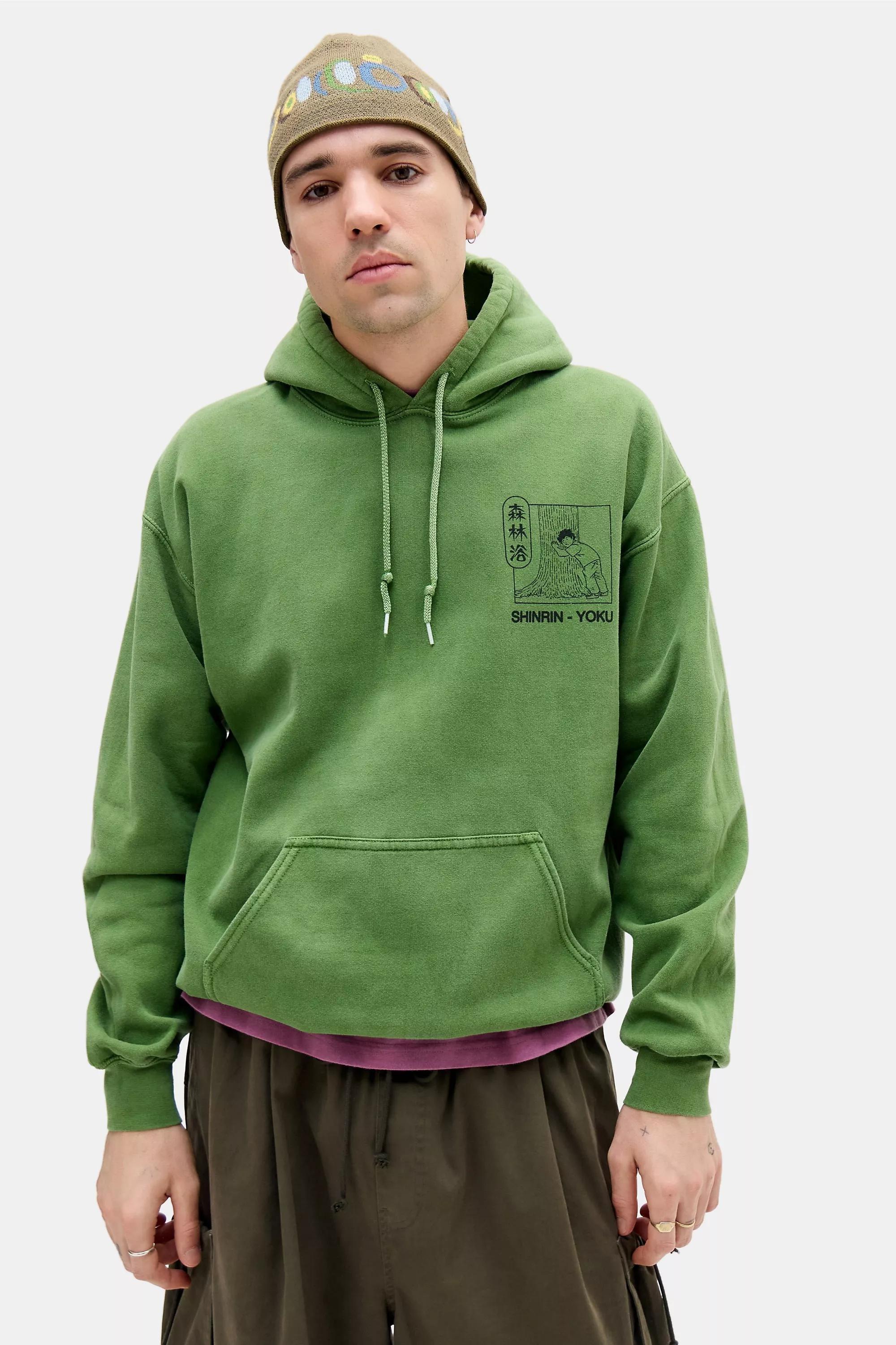 Green Uo Shinrin Yoku Hoodie, GRN, large image number 1
