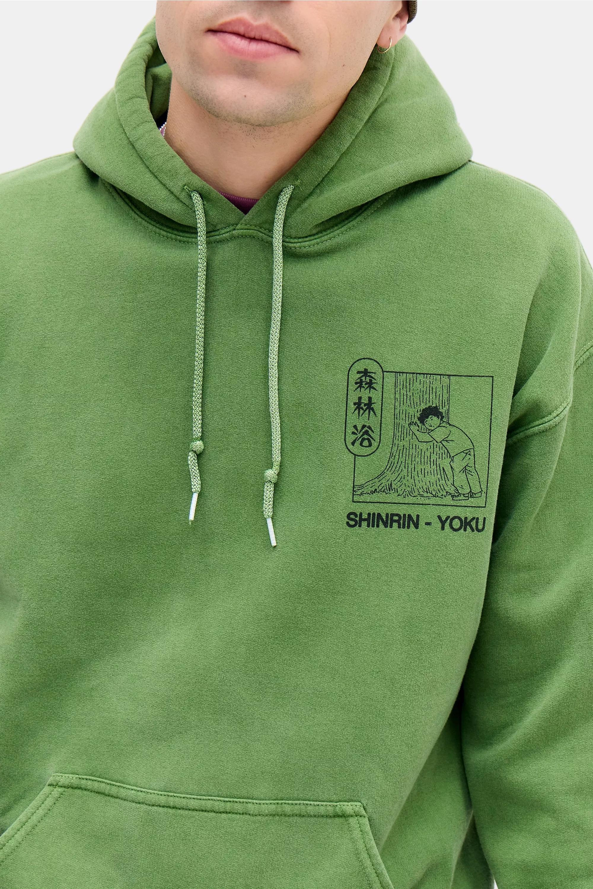 Green Uo Shinrin Yoku Hoodie, GRN, large image number 3