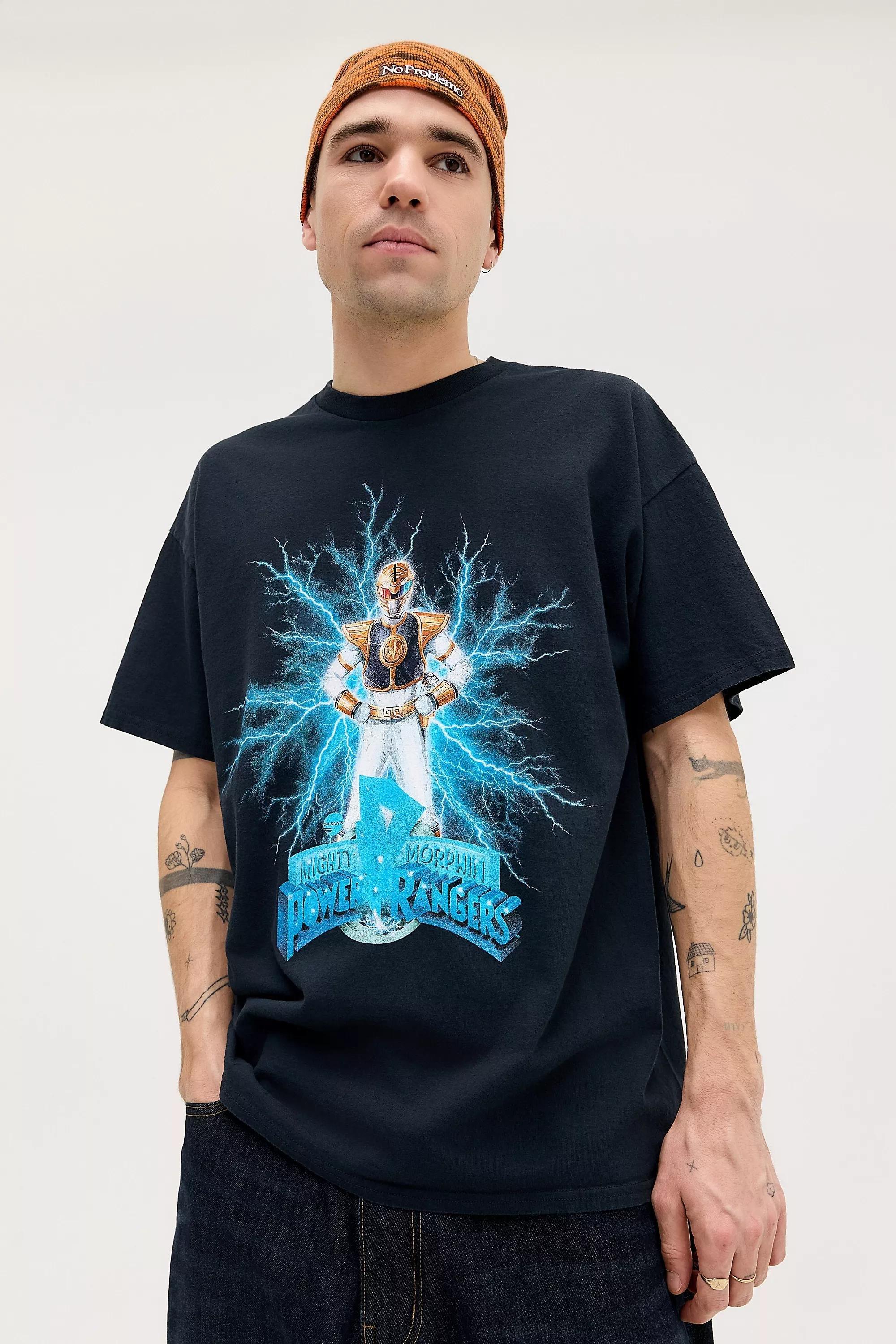 Black Uo Power angers T-Shirt, BLK, medium