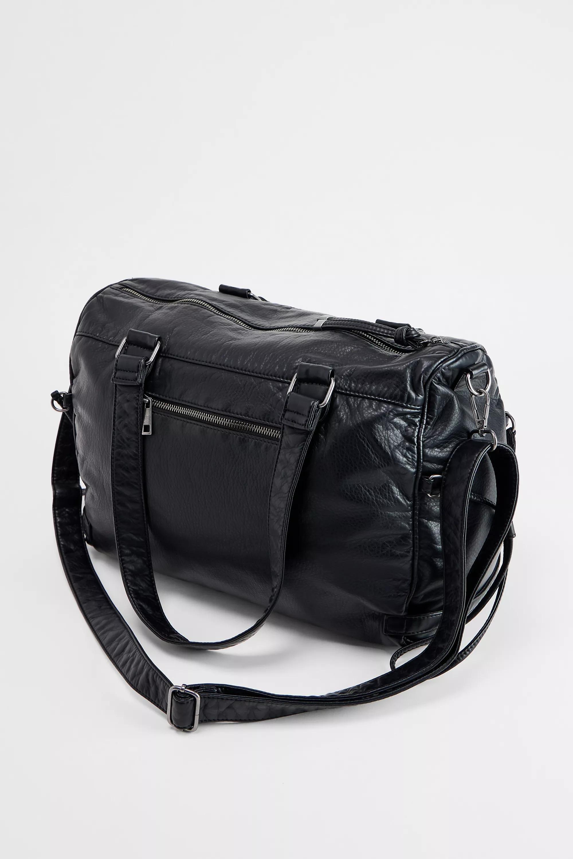 BLACK BDG Cindy Washed Faux Leather Bag, BLK, large image number 5