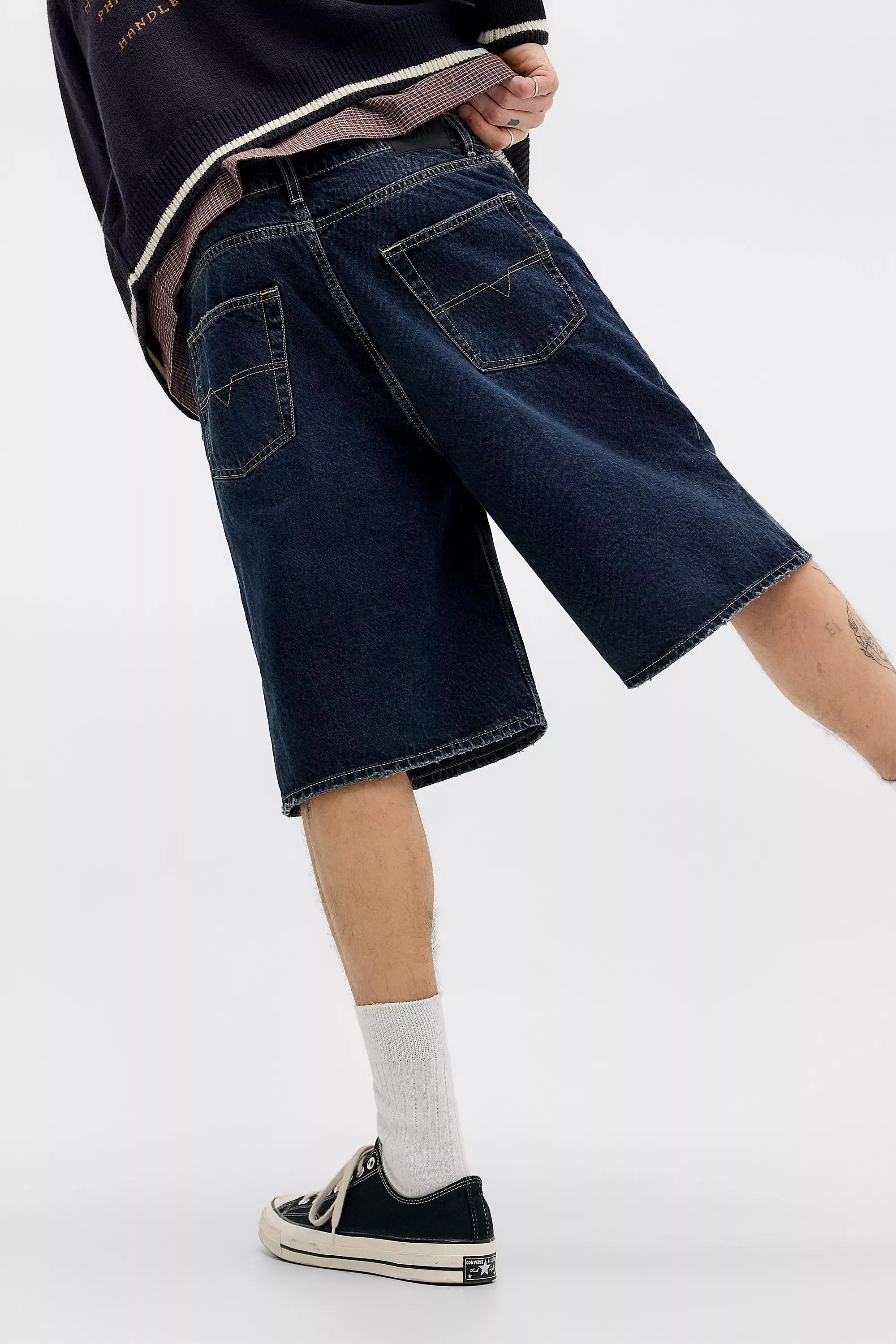 Blue Bdg Jack Denim Shorts, BLUE, large image number 3